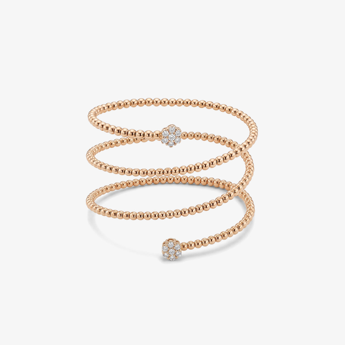 Brățară din aur roz 18K cu diamante 0,90 ct – vedere principală