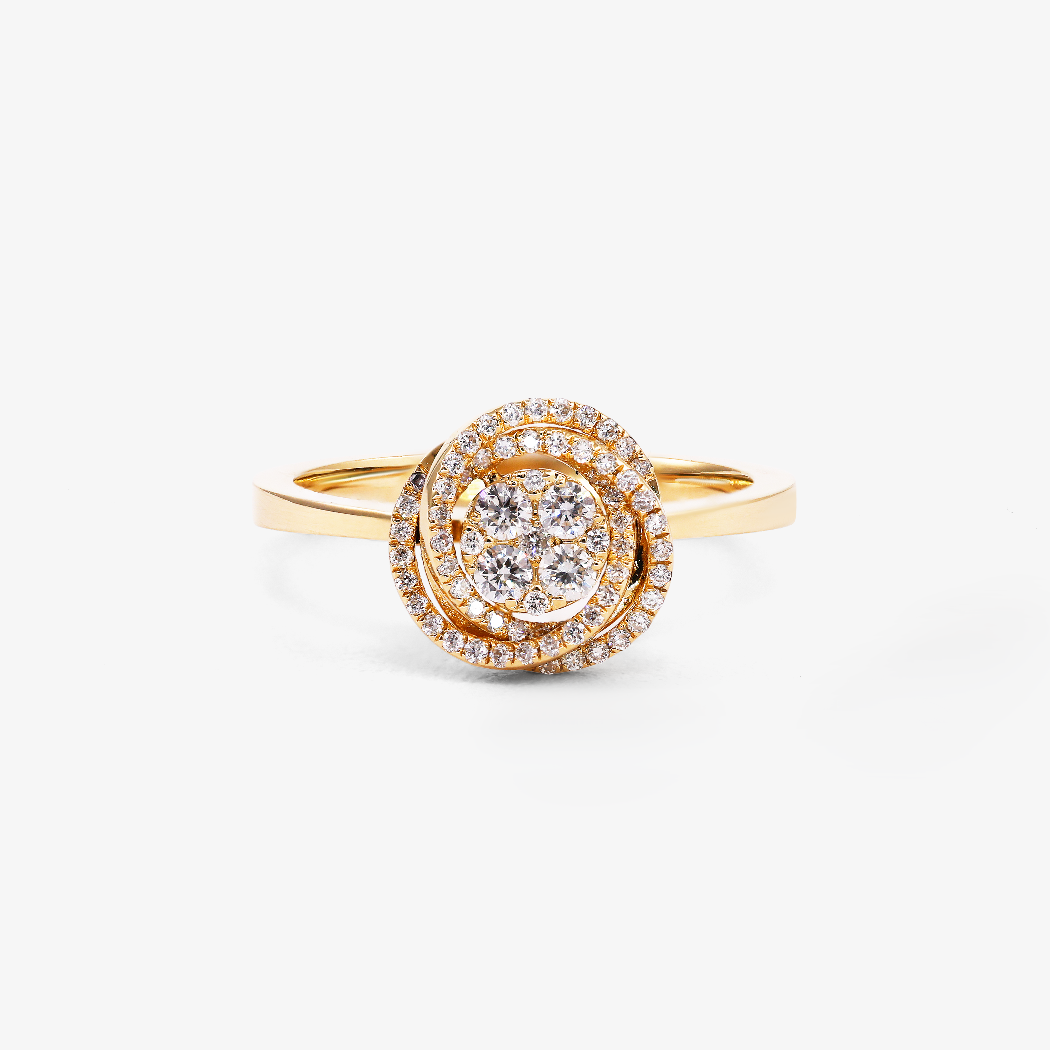 Inel aur 18k cu diamante 0.30 ct