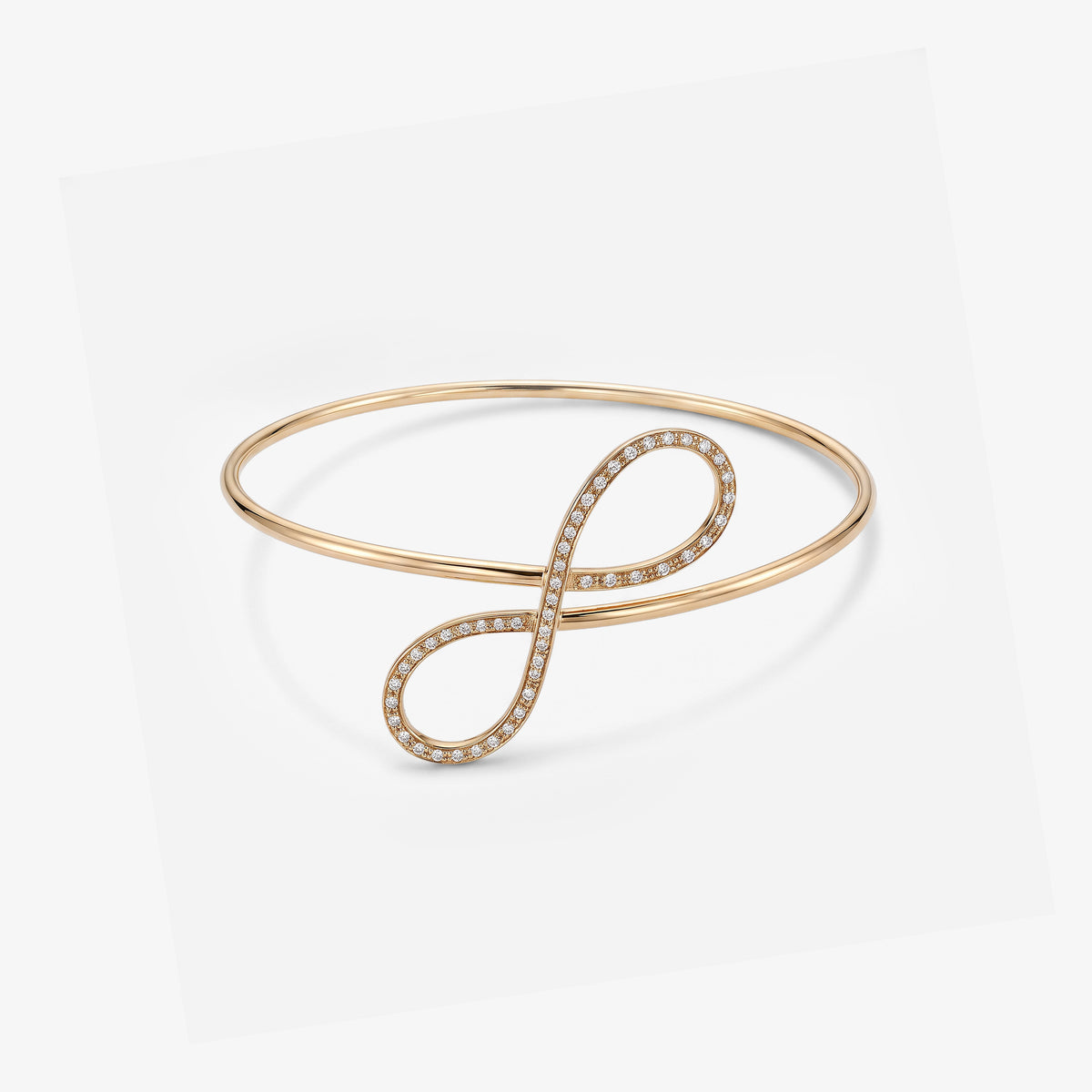 Brățară din aur roz 18K cu diamante 0,22 ct – vedere principală