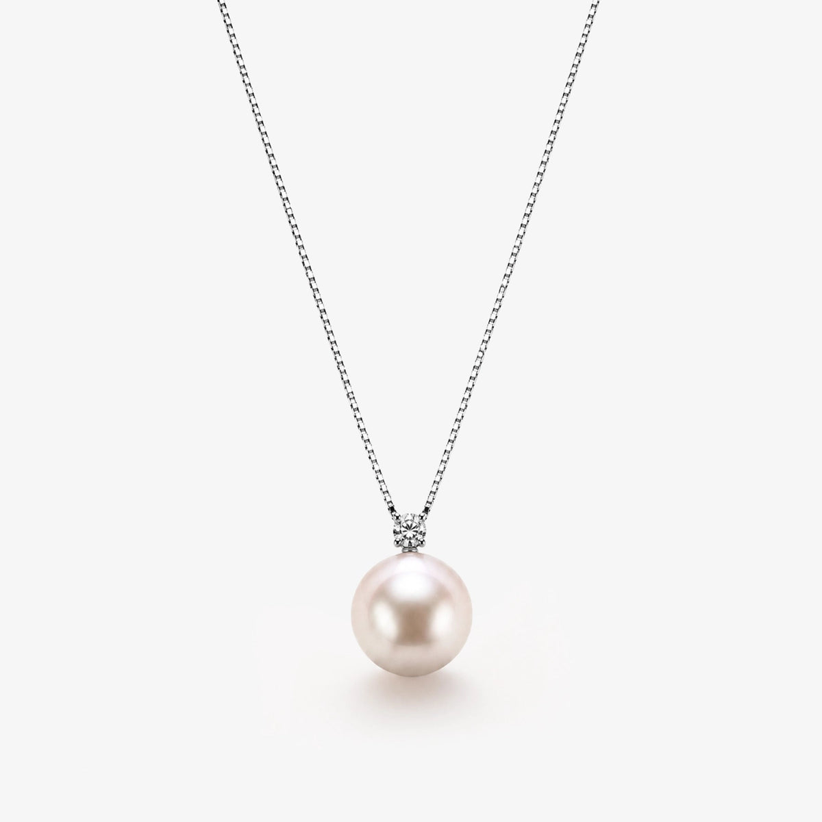 Colier aur 18k cu perla si diamant