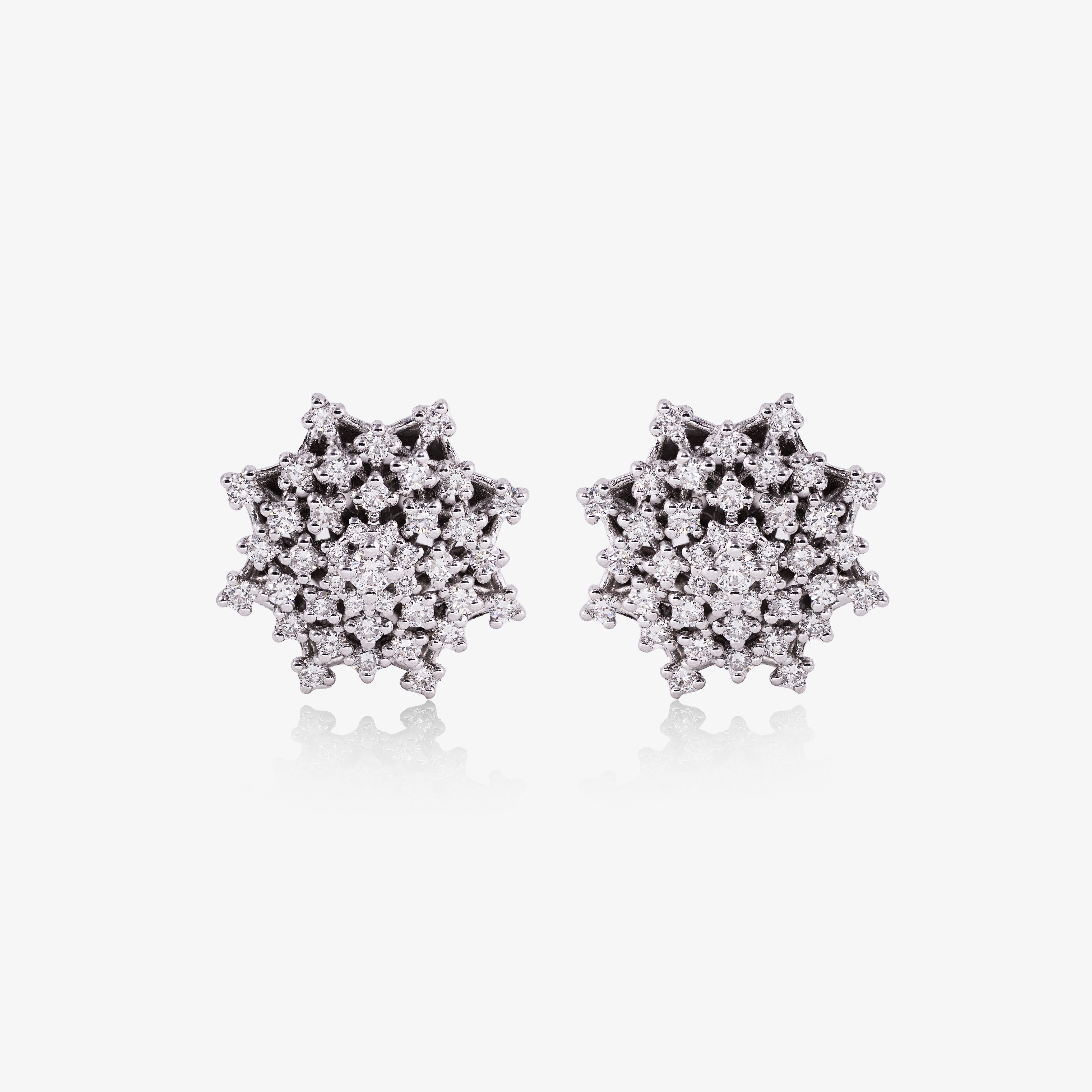 Cercei aur 18k cu diamante 1.44 ct