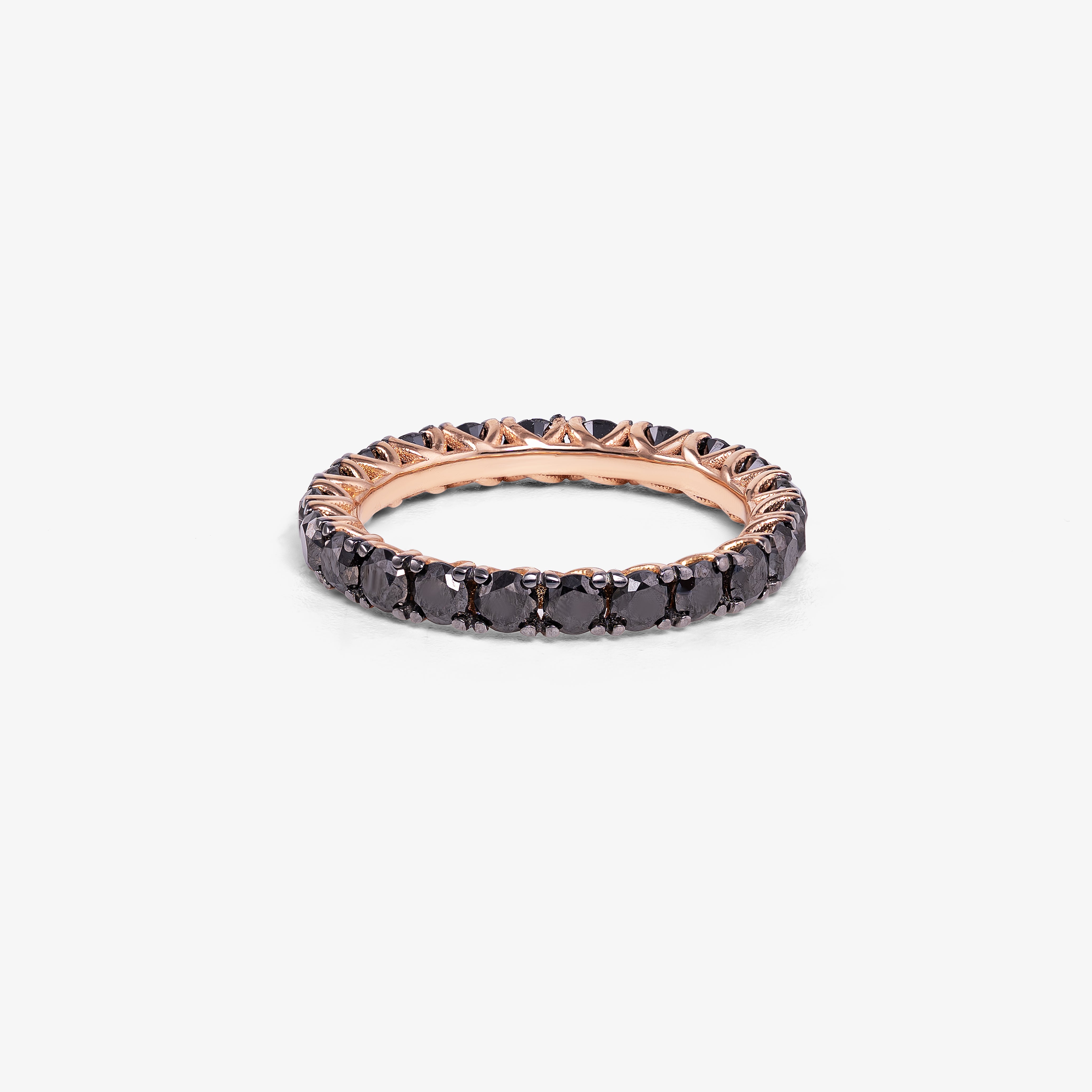 Eternity Ring with Black Diamonds 2.6ct