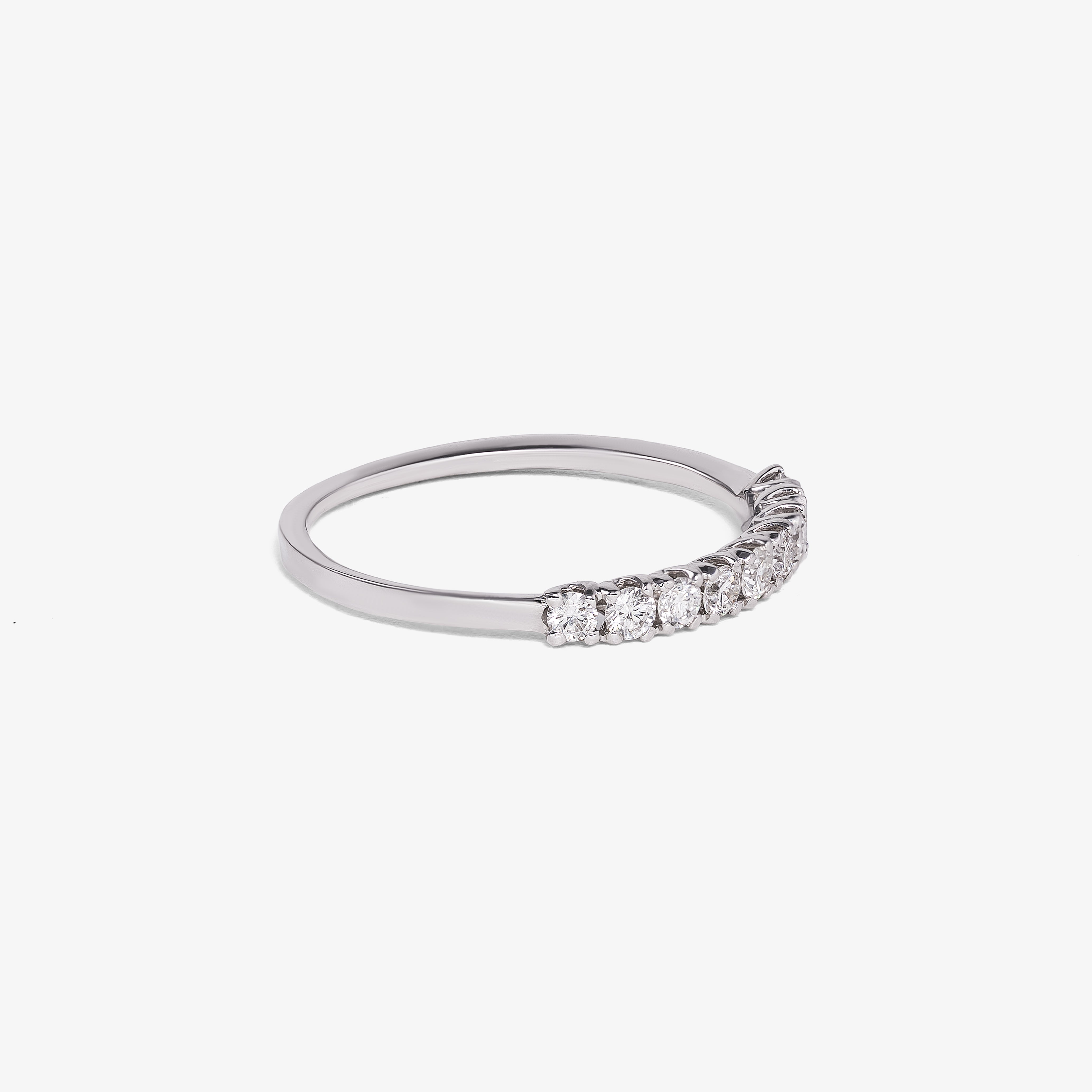 Inel semi-eternity cu diamante 0.30 ct