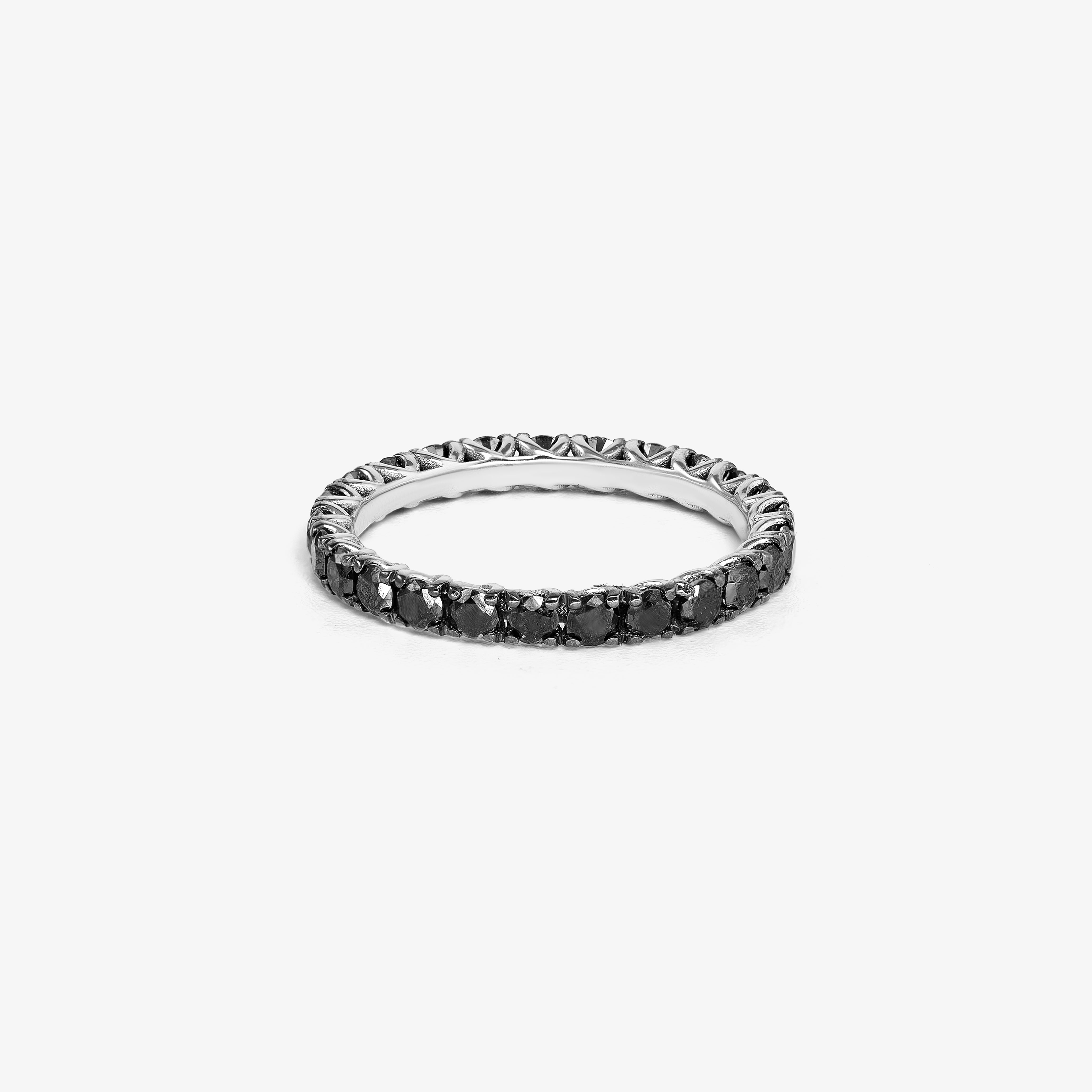 Eternity Ring with Black Diamonds 1.5ct