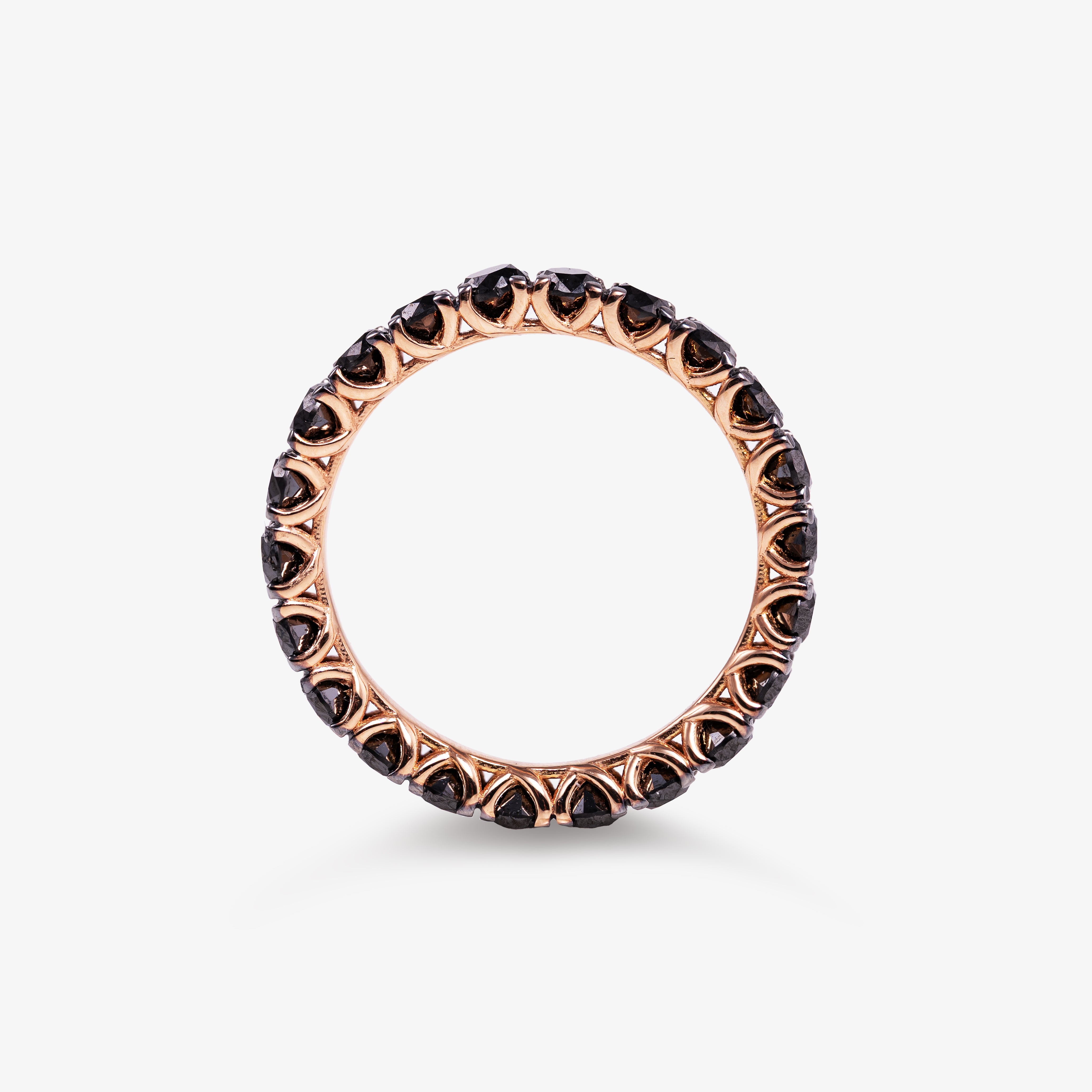 Eternity Ring with Black Diamonds 2.6ct