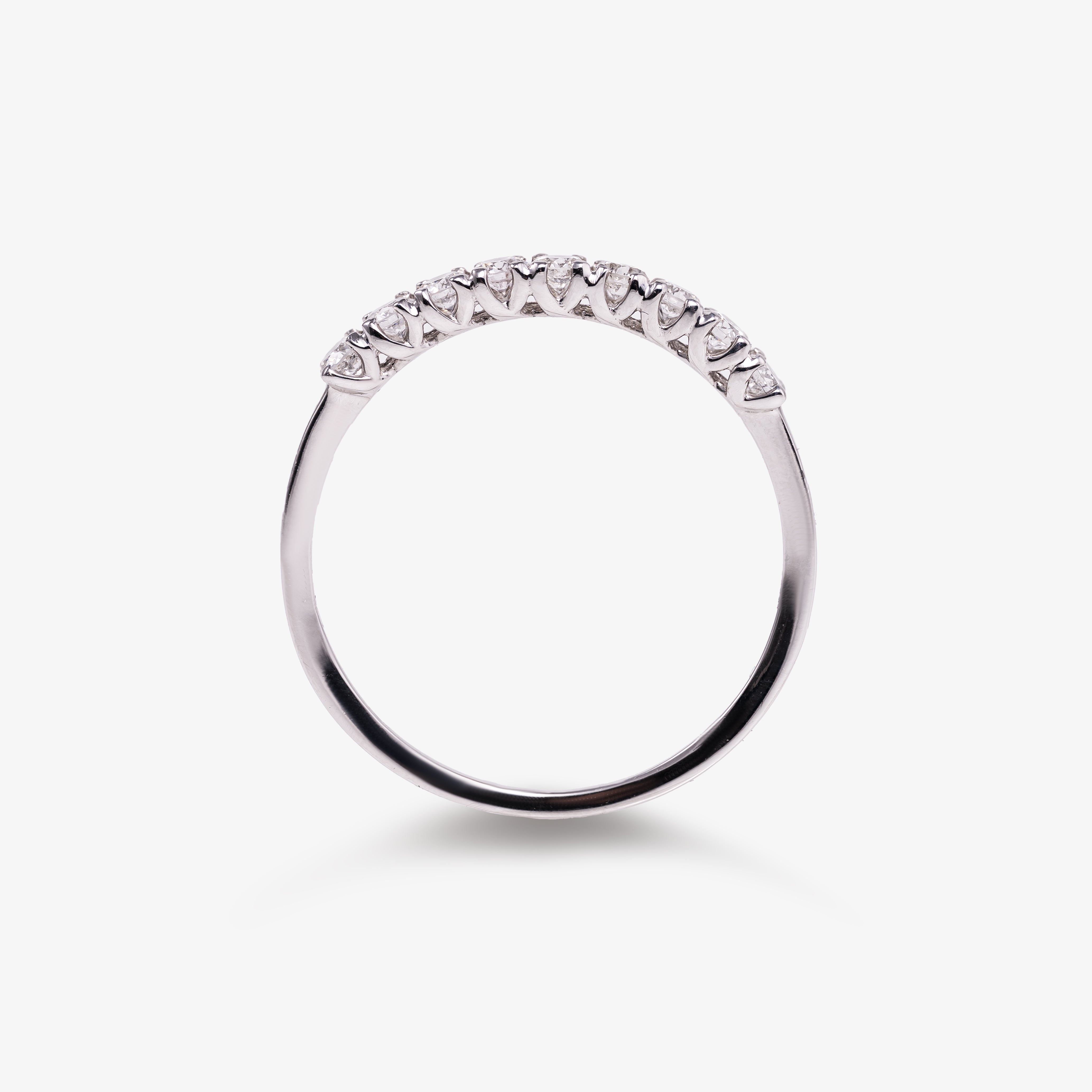 Inel semi-eternity cu diamante 0.30 ct