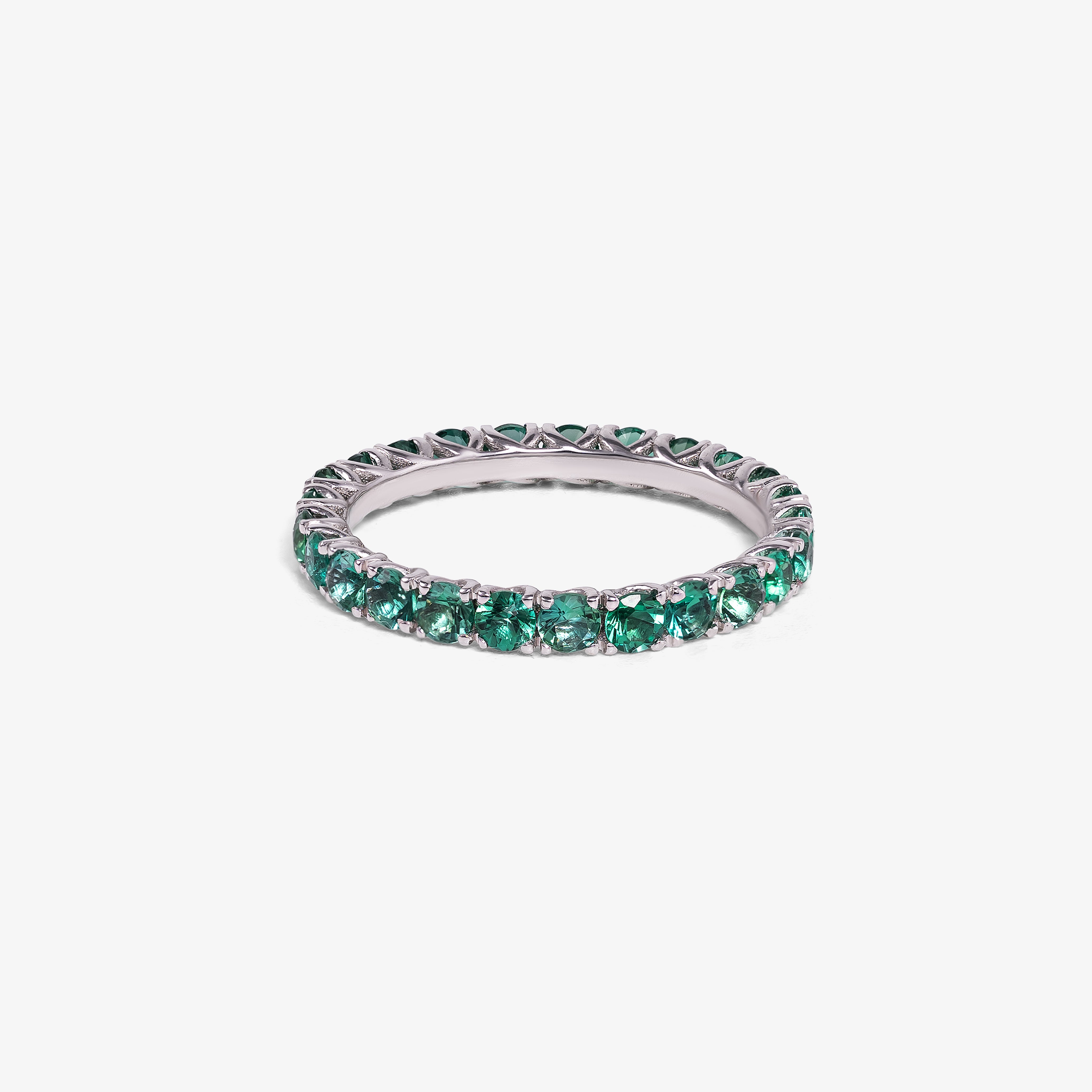 Inel eternity aur 18k cu smaralde 1.50 ct