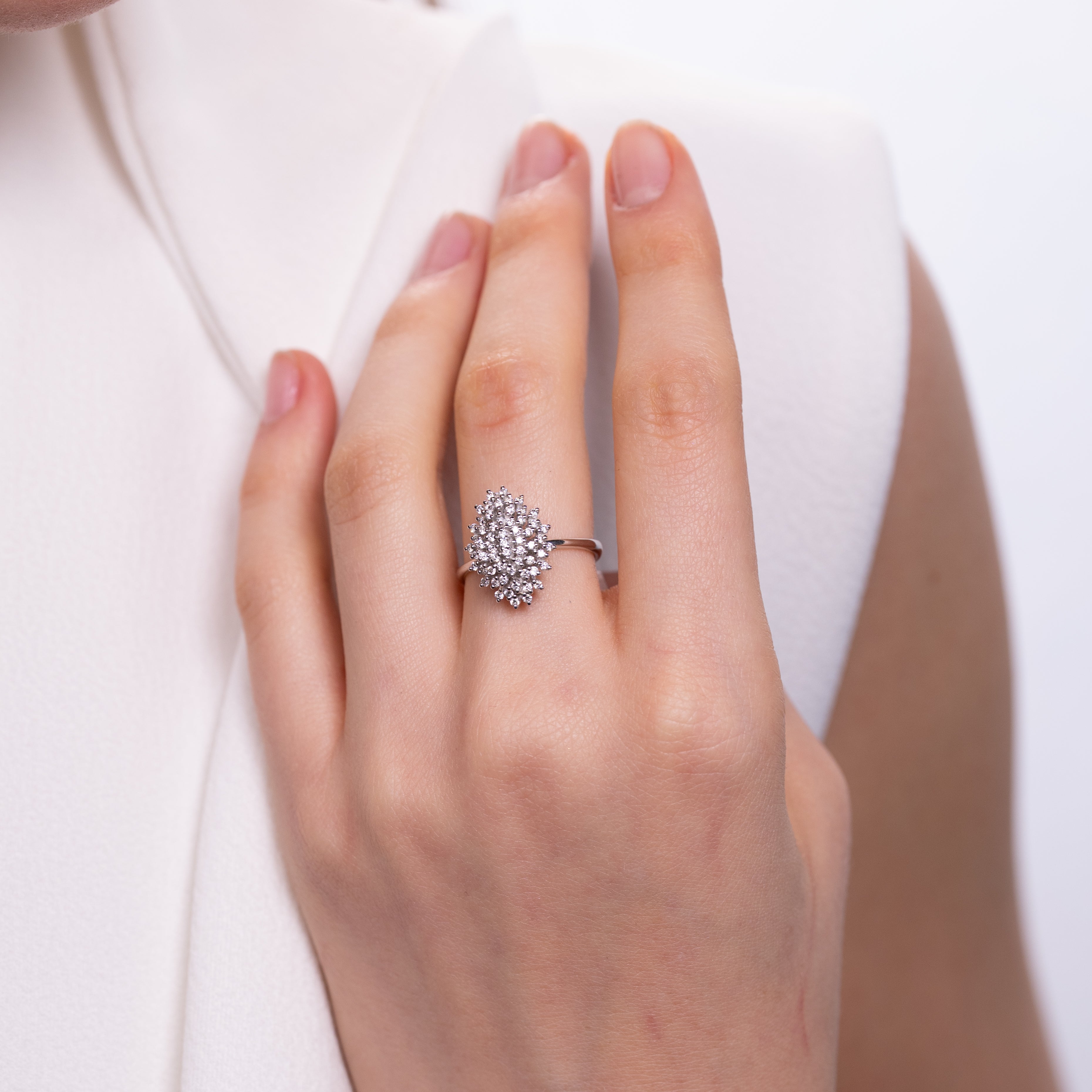 Inel aur 18k cu diamante 0.51 ct G/VS