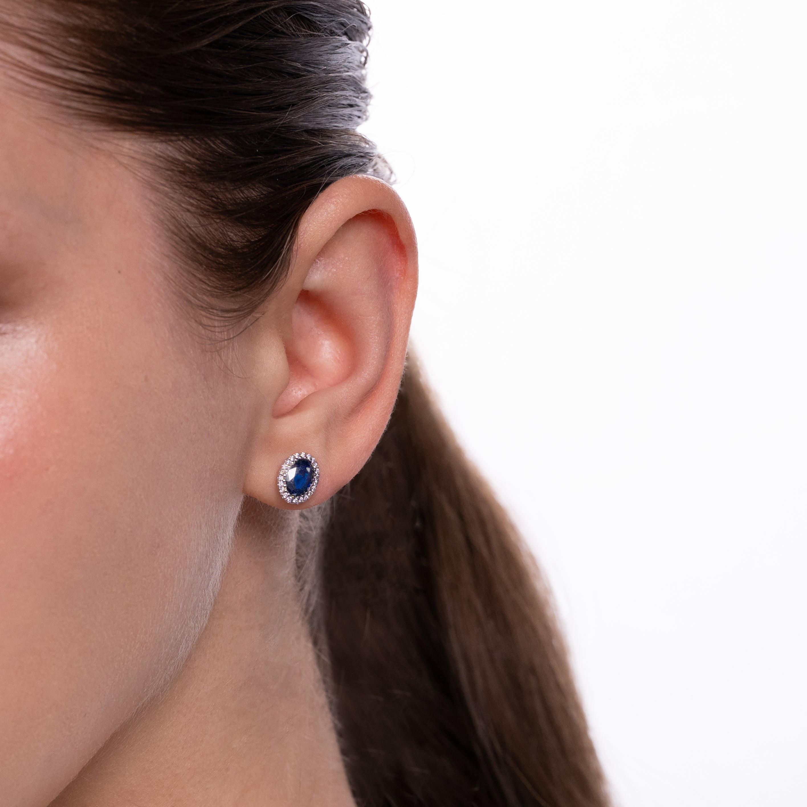 Sapphire and Diamond Earrings