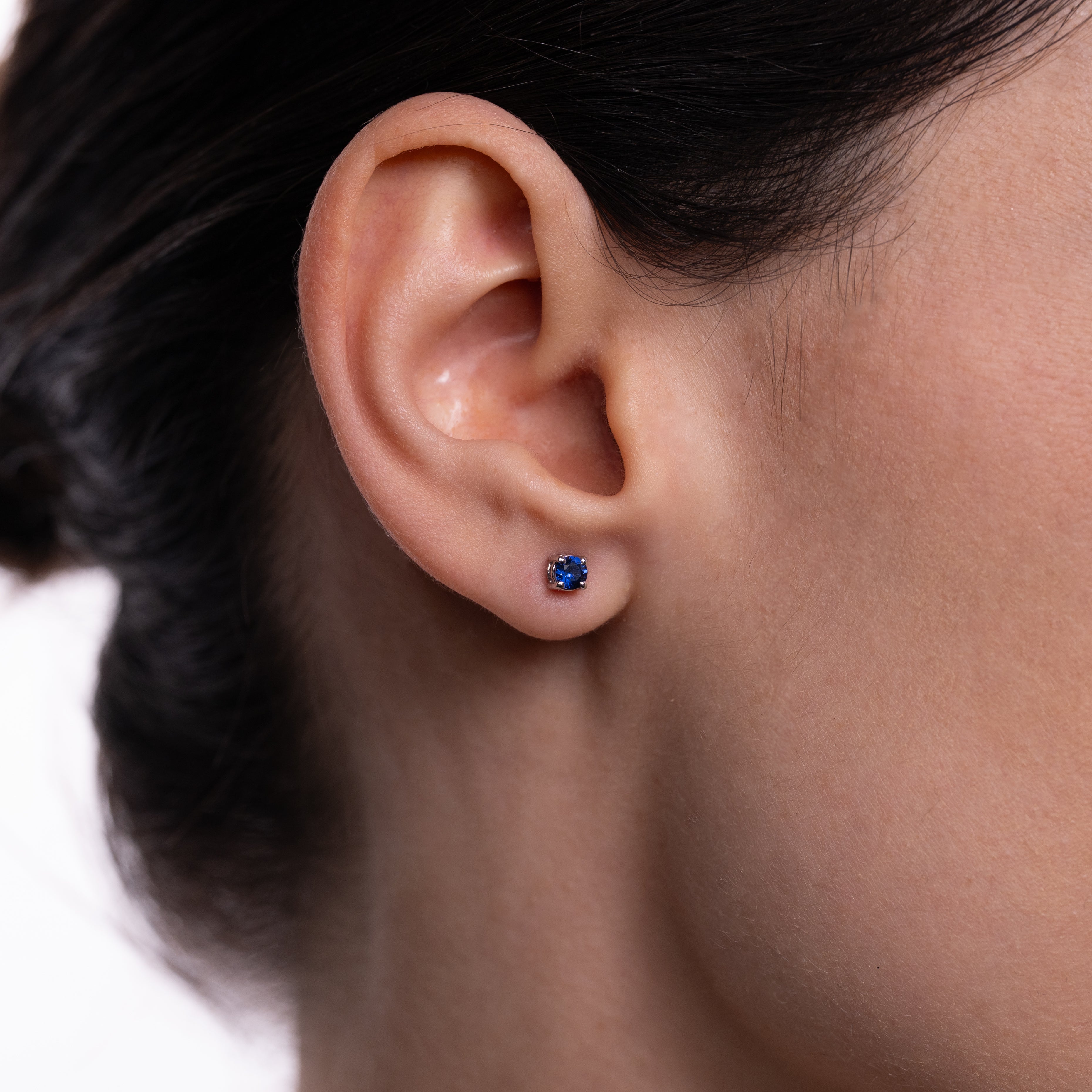 Spotlight Earrings with Sapphire