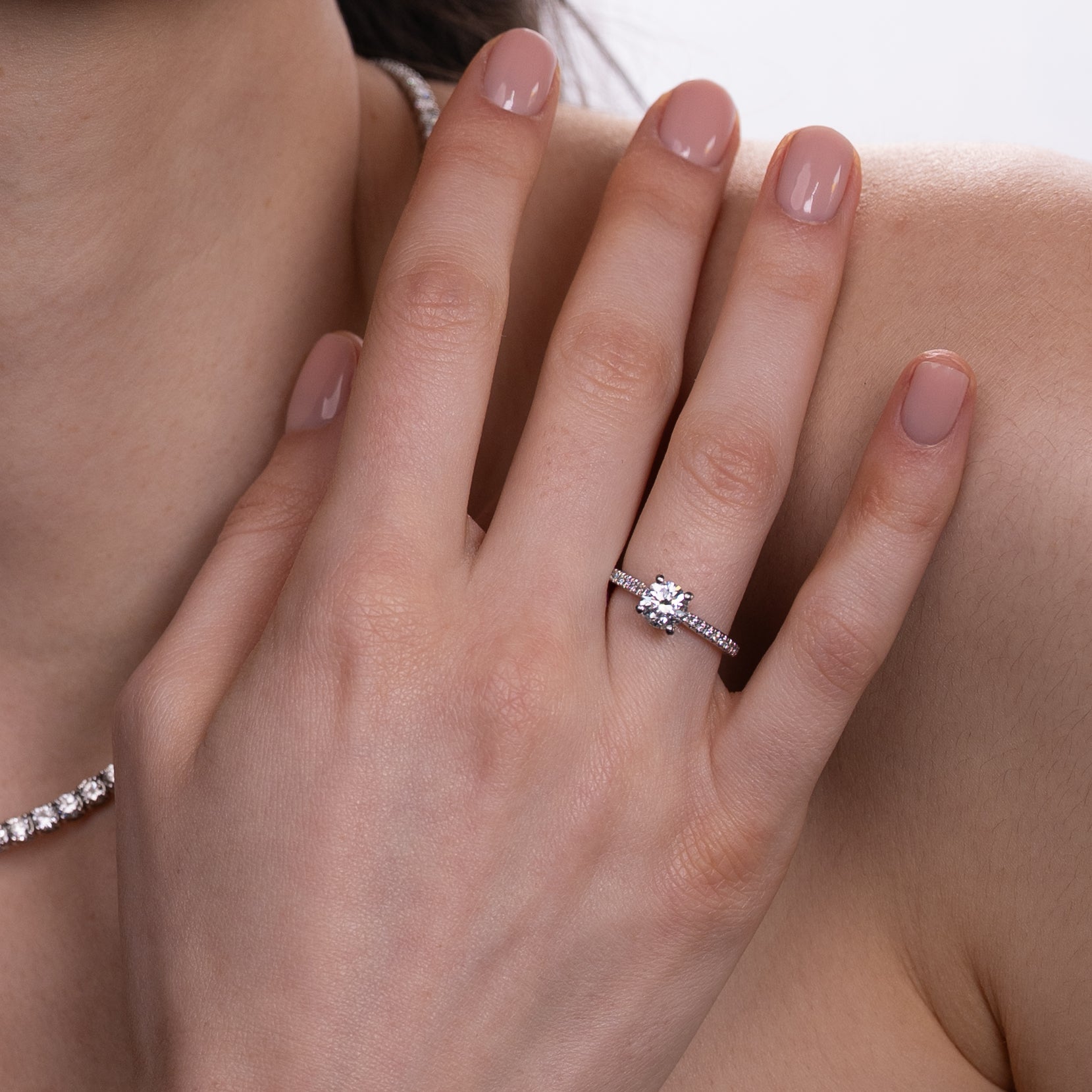 Inel de logodna din platina cu diamant 1.00 ct- Certificat GIA