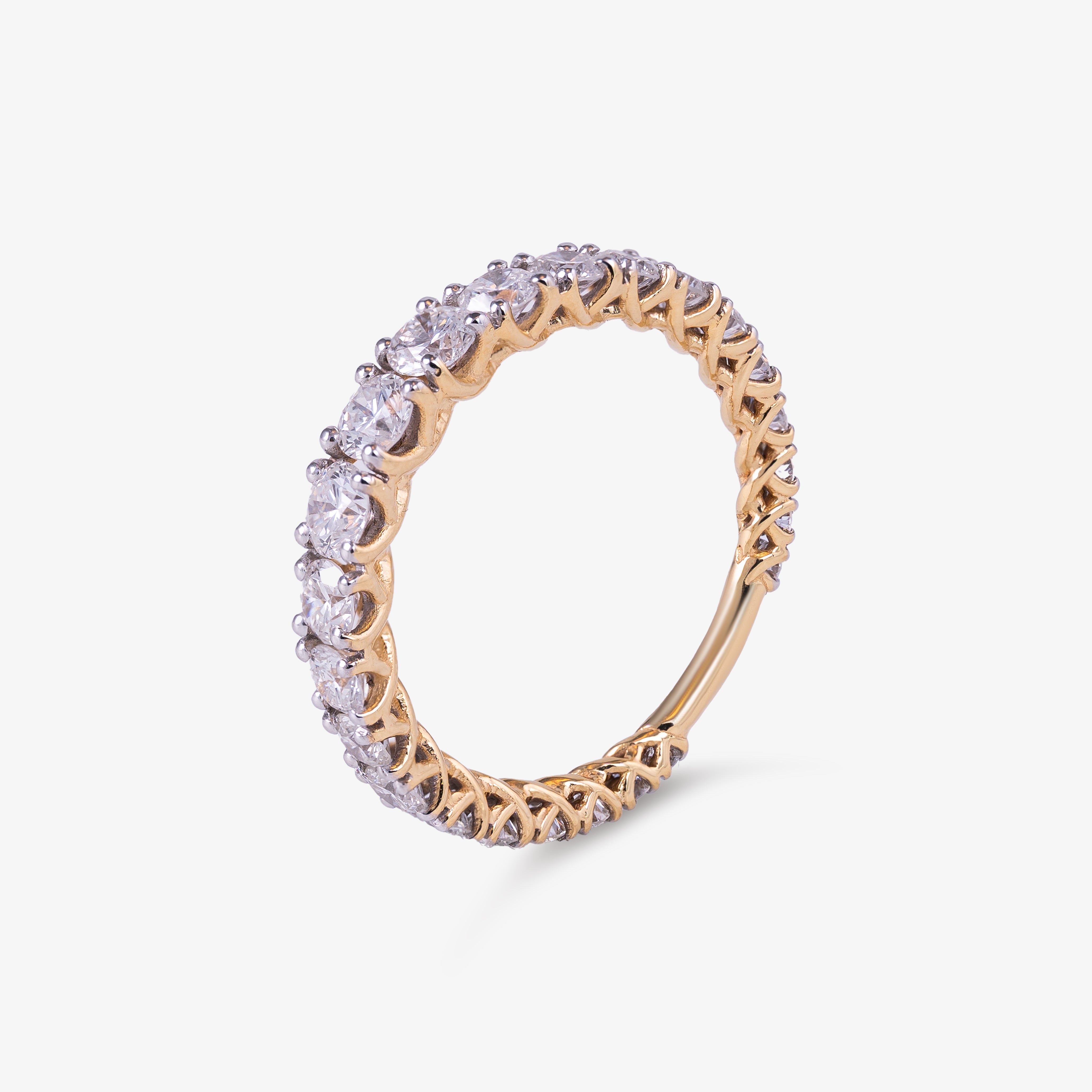 Inel eternity din aur 18k cu diamante 2.00 ct