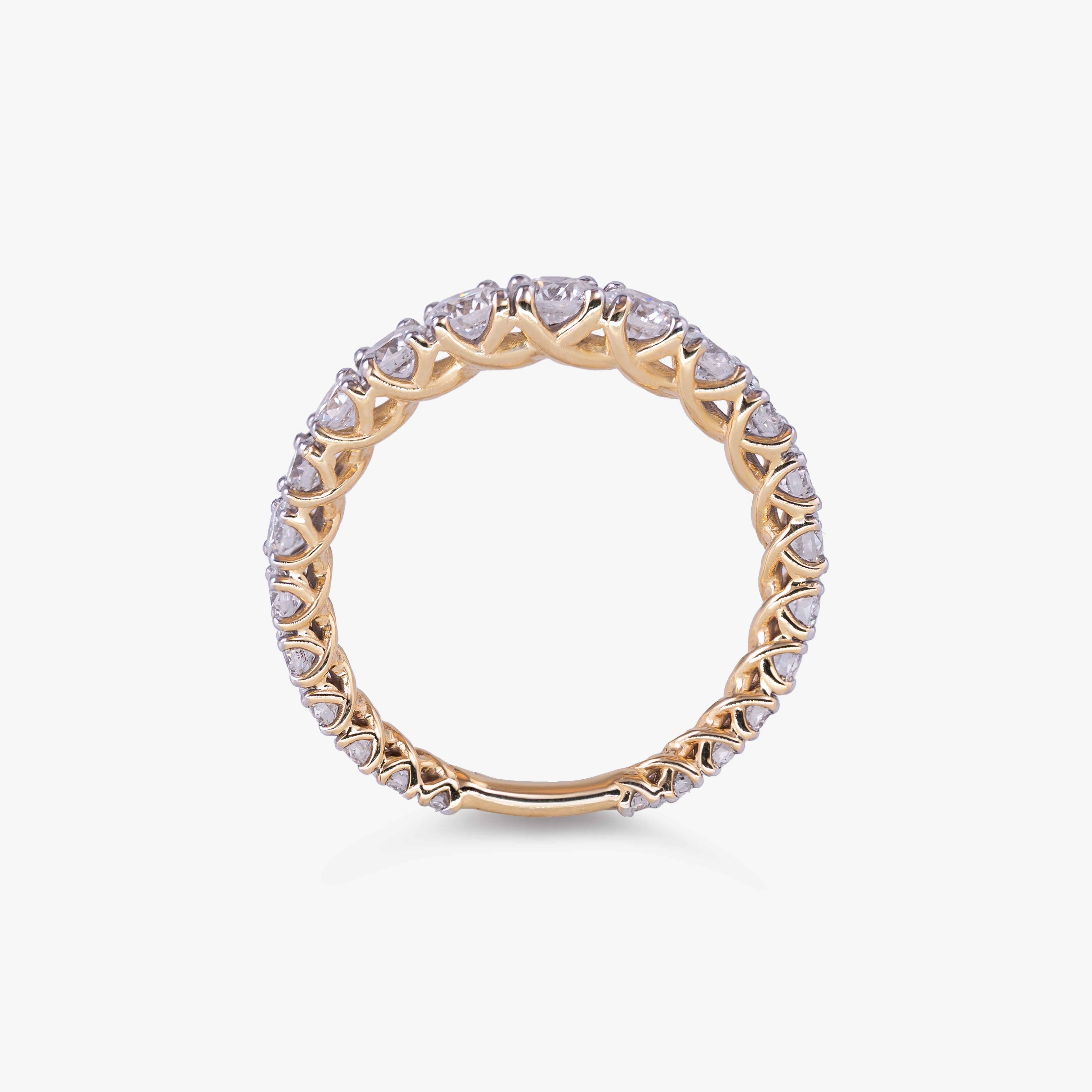 Inel eternity din aur 18k cu diamante 2.00 ct