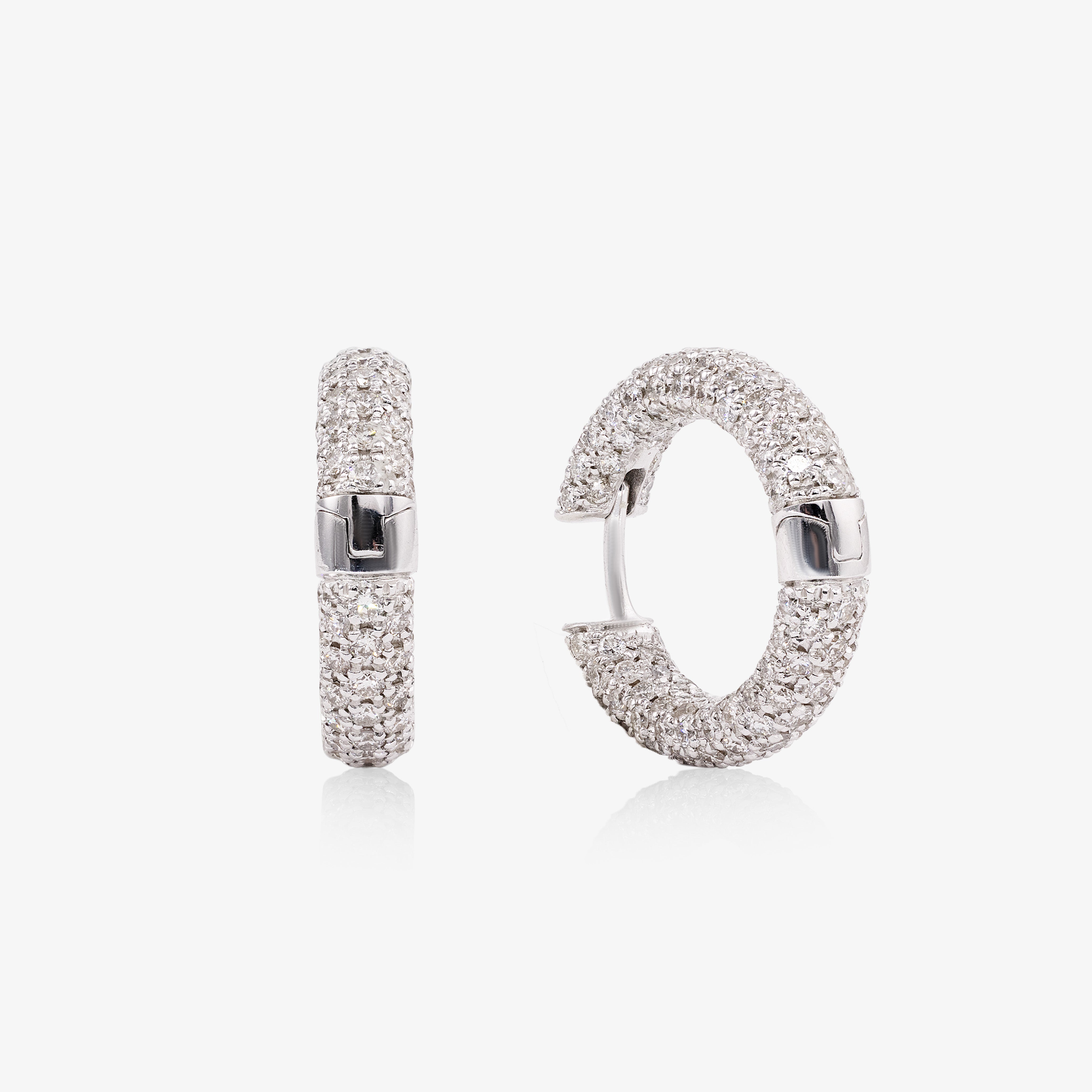 Cercei aur 18k cu diamante 3.06 ct