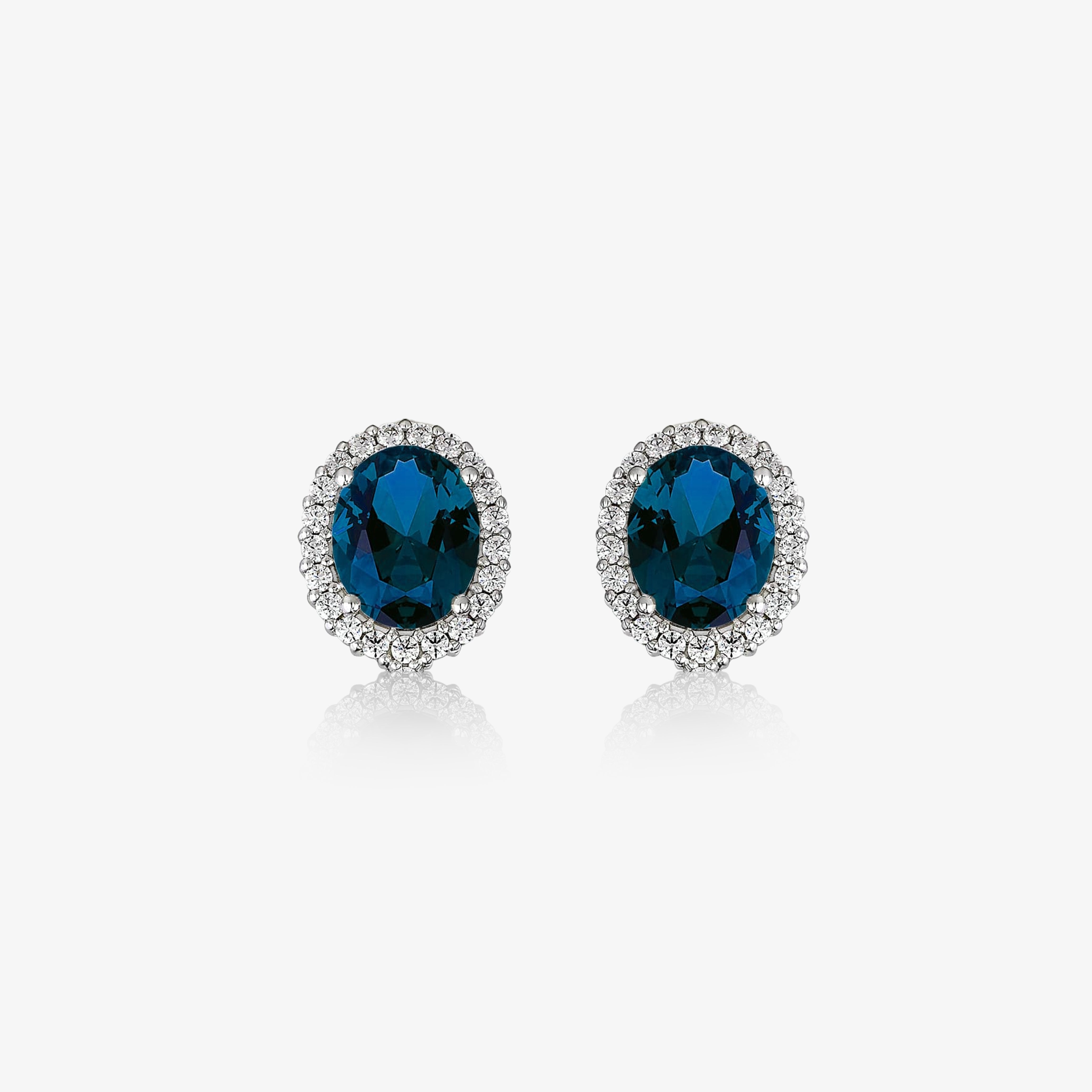 Sapphire and Diamond Earrings