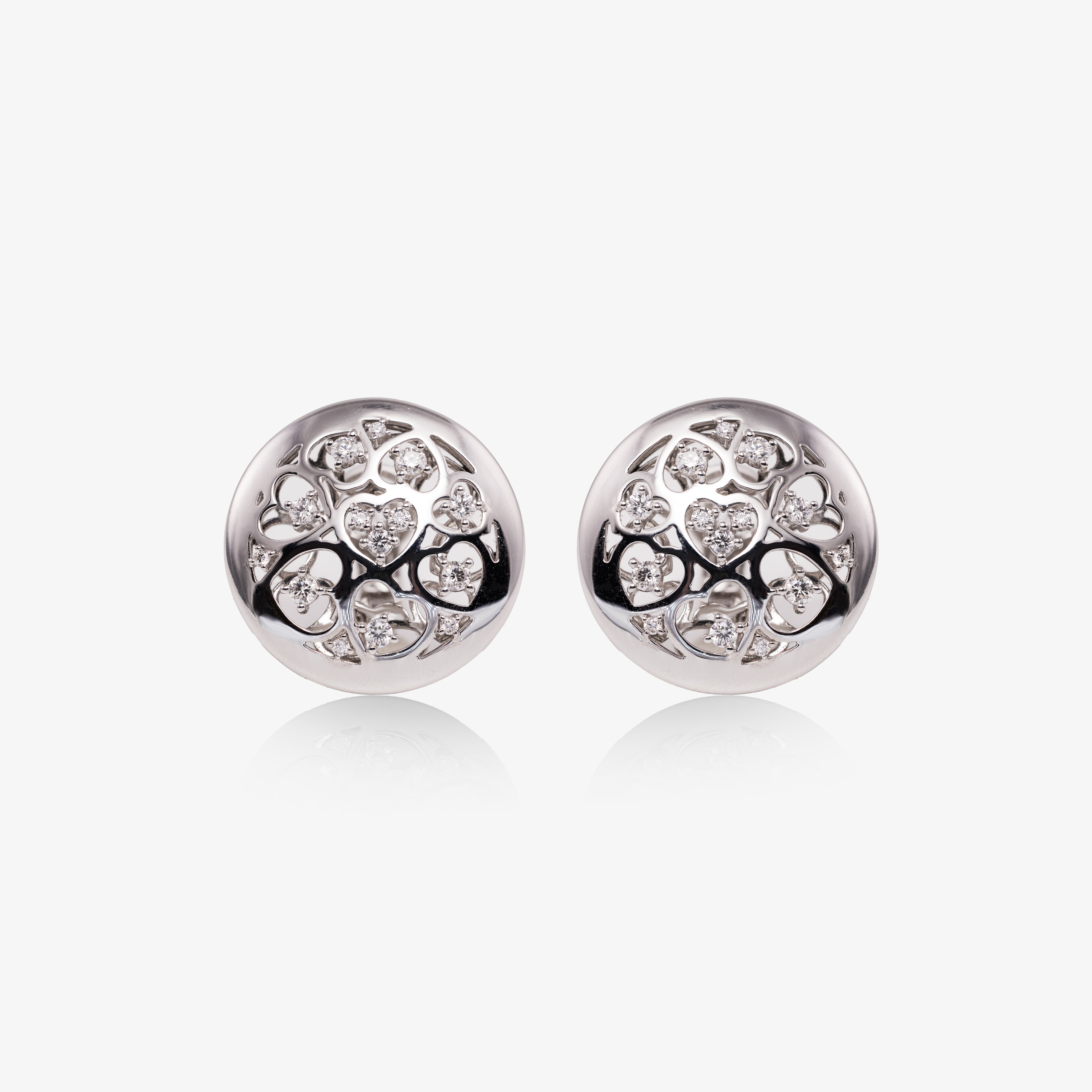 Cercei aur 18k cu diamante 0.94 ct