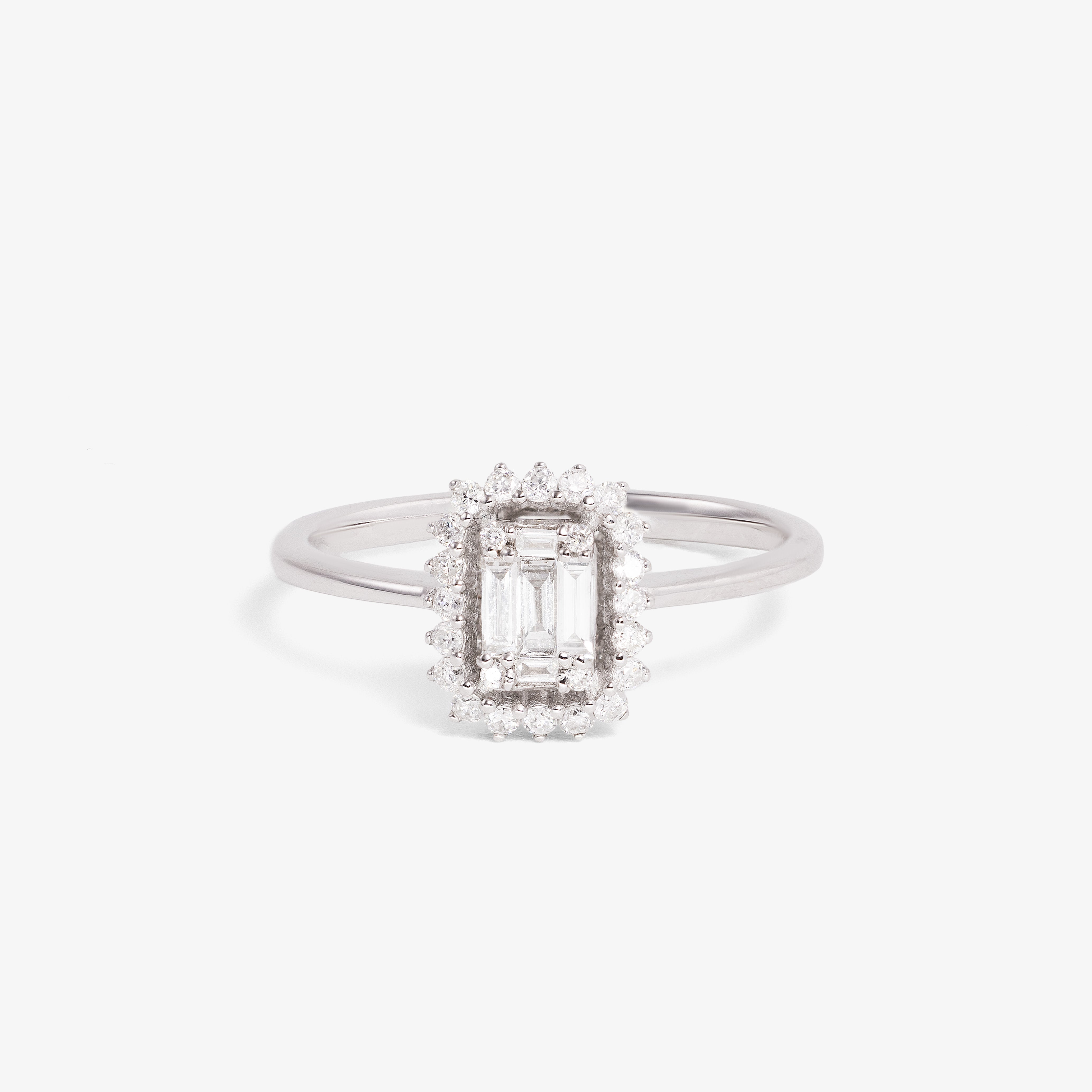 Inel aur 18k cu diamante 0.33 ct