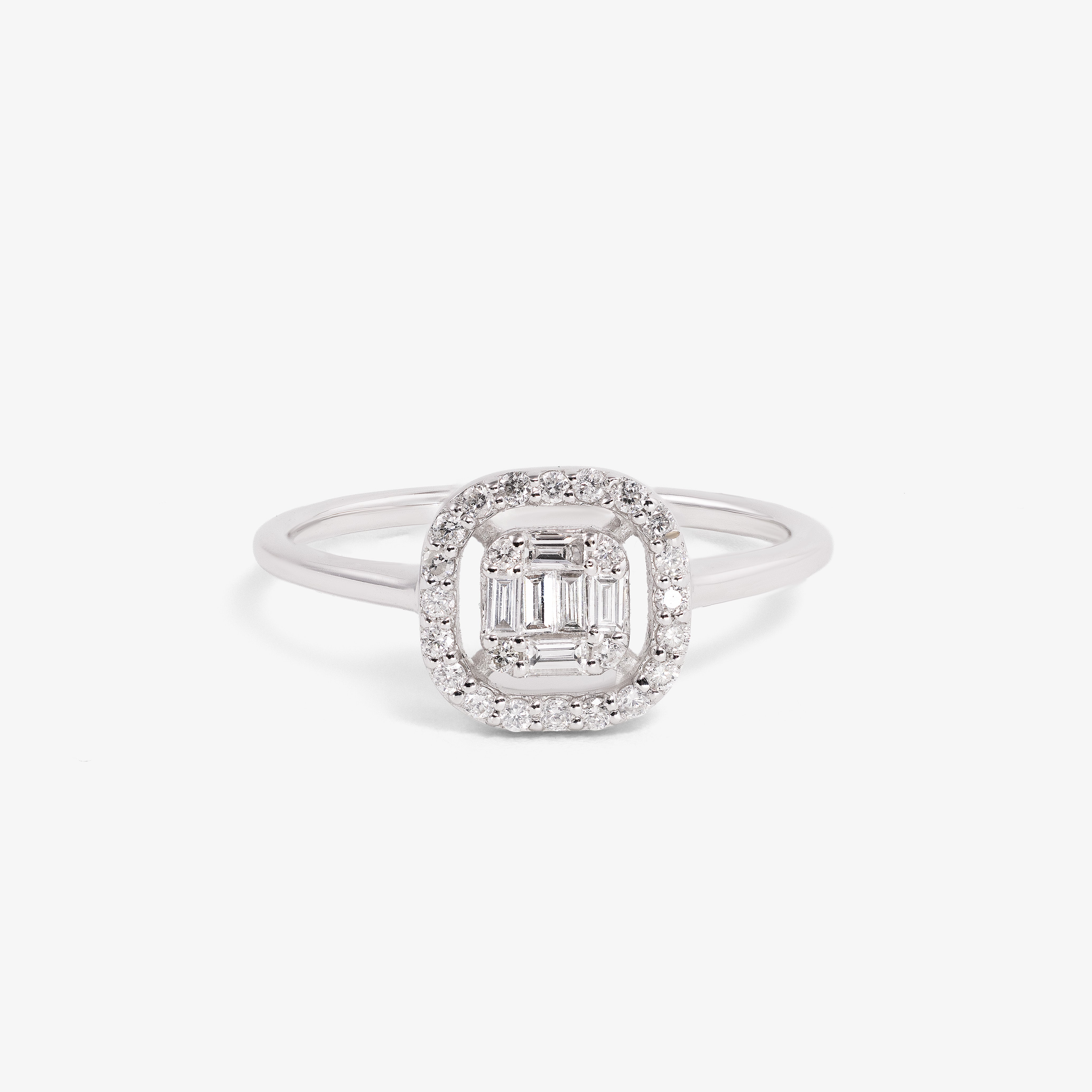 Inel aur 18k cu diamante 0.29 ct
