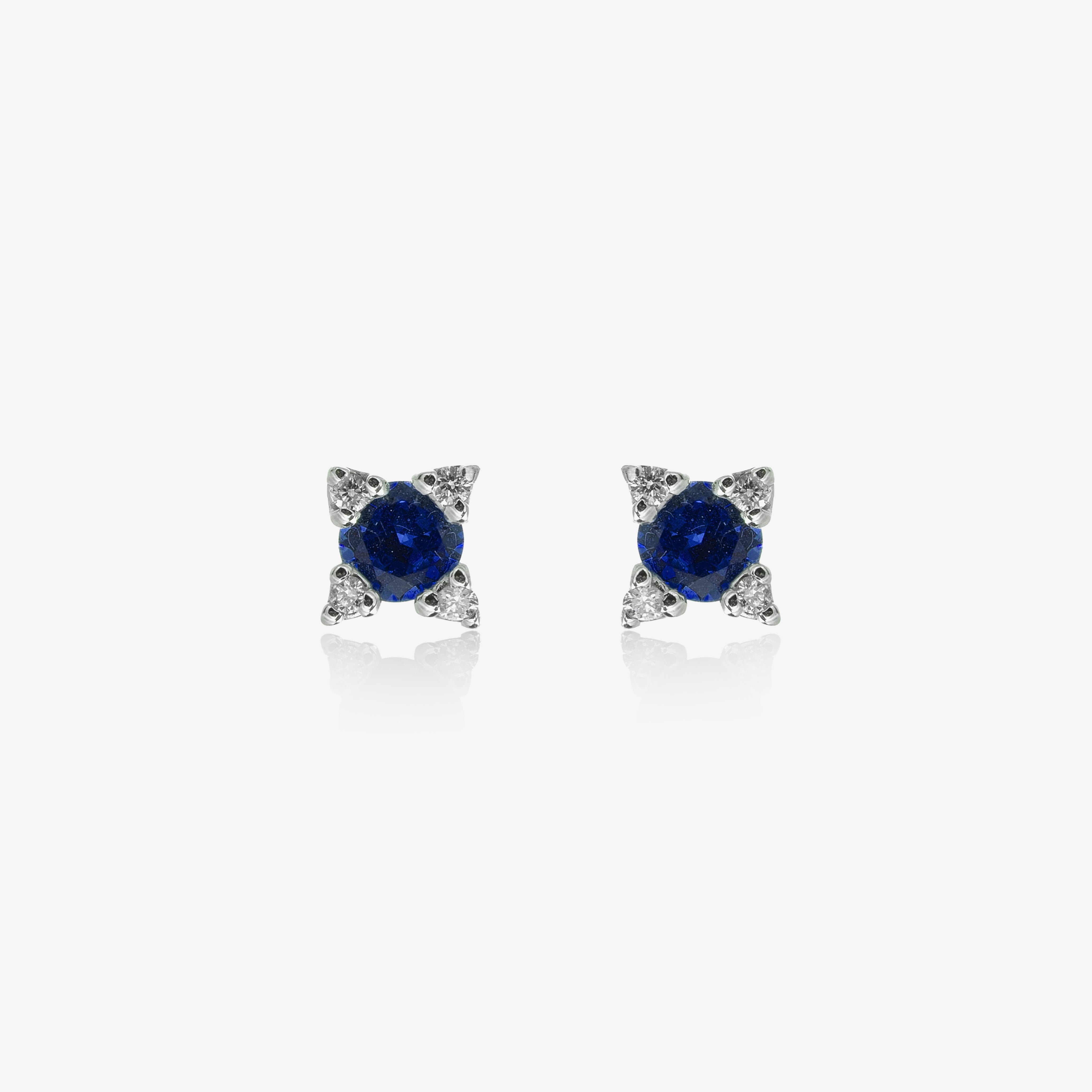Star sapphire earrings