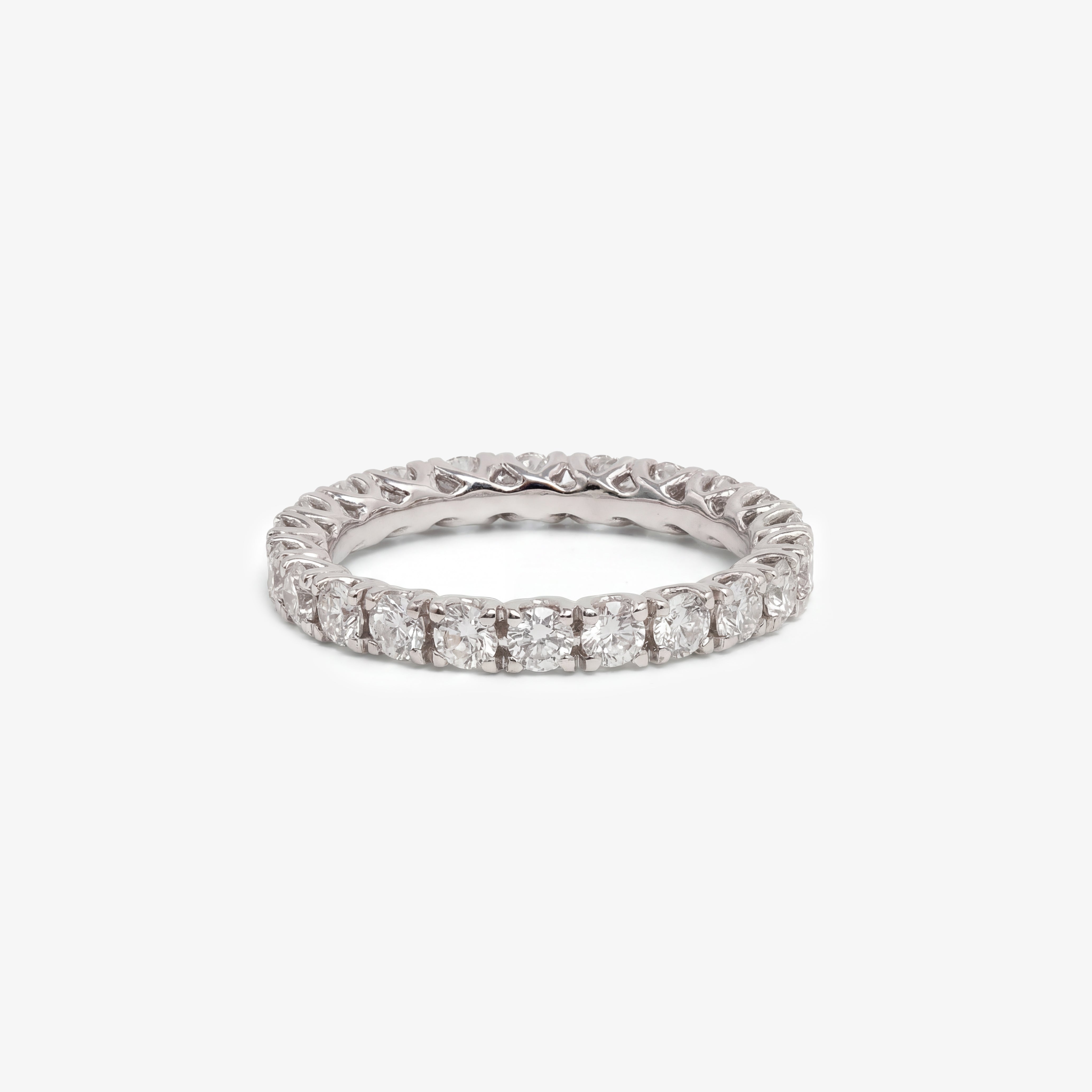 White Gold Eternity Ring with White Diamonds 1.5ct