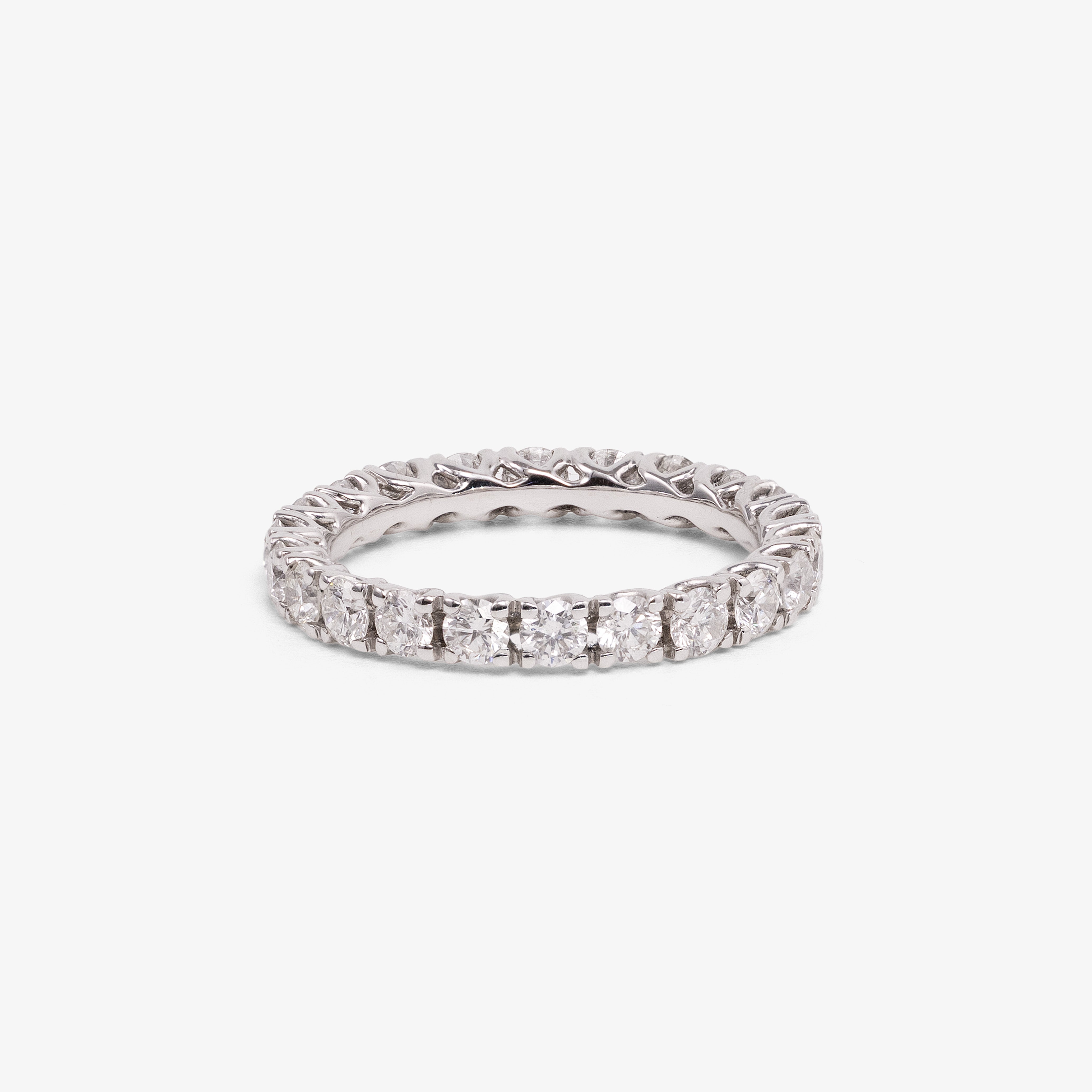 White Gold Eternity Ring with White Diamonds 2ct