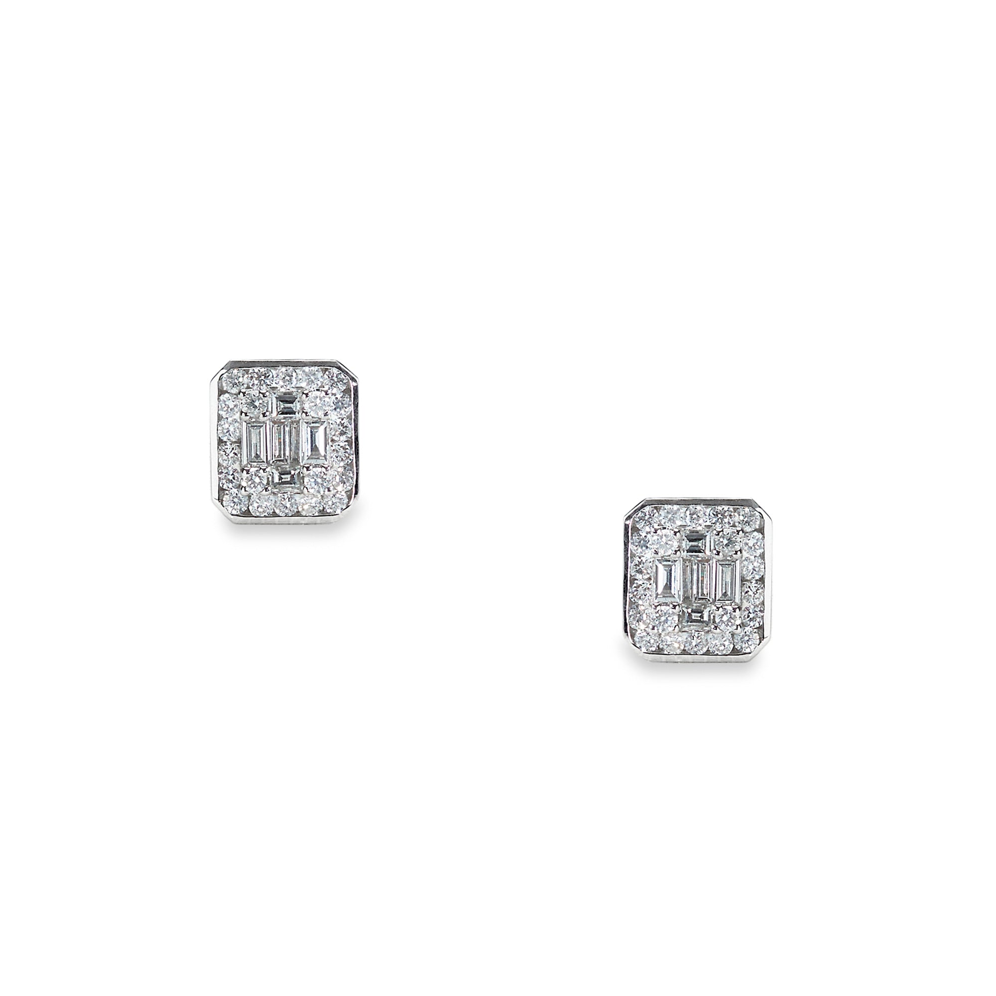 Cercei aur 18k  cu diamante 2.01 ct