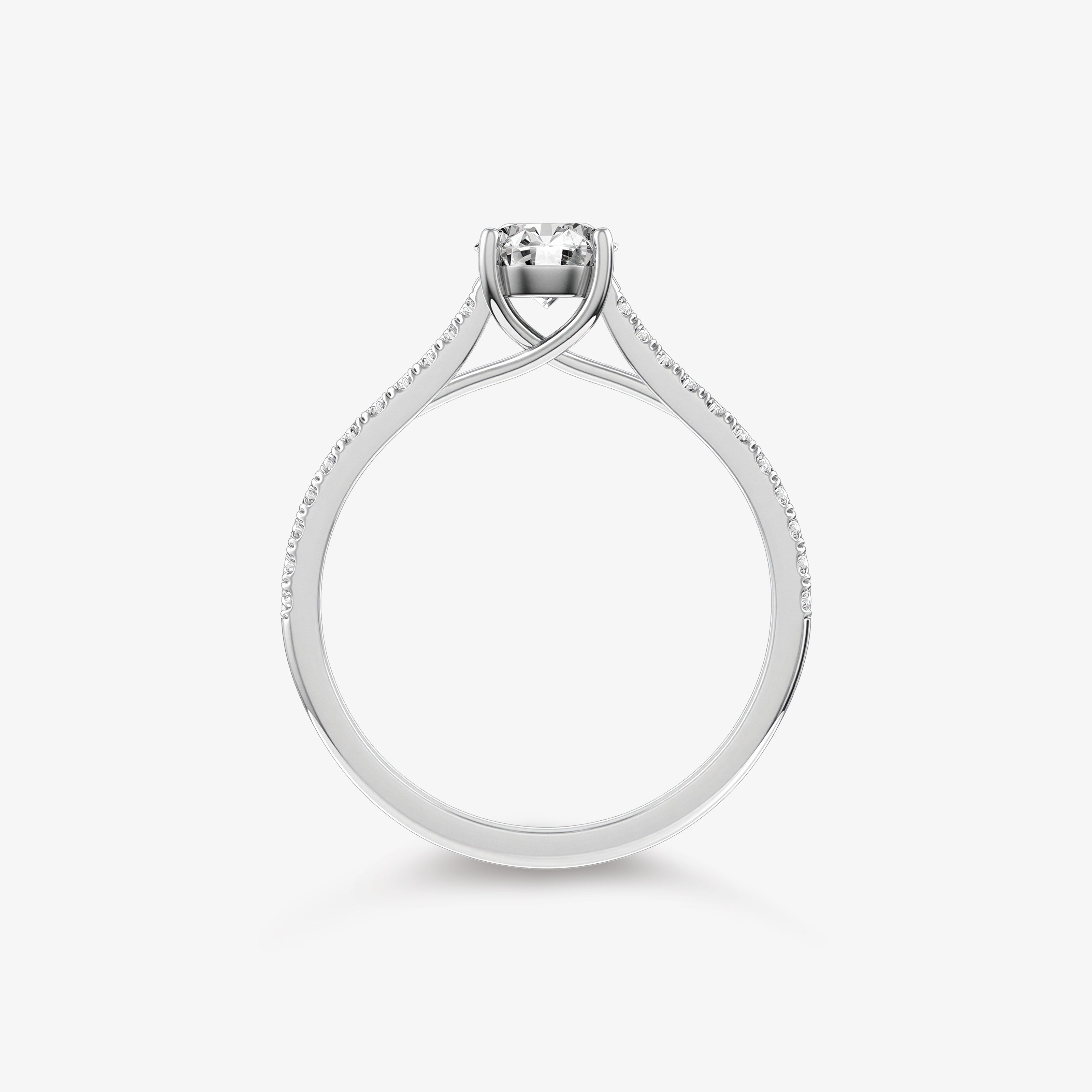 Inel de logodna Tulip din Aur 18k cu diamant 0.70 ct - Certificat GIA