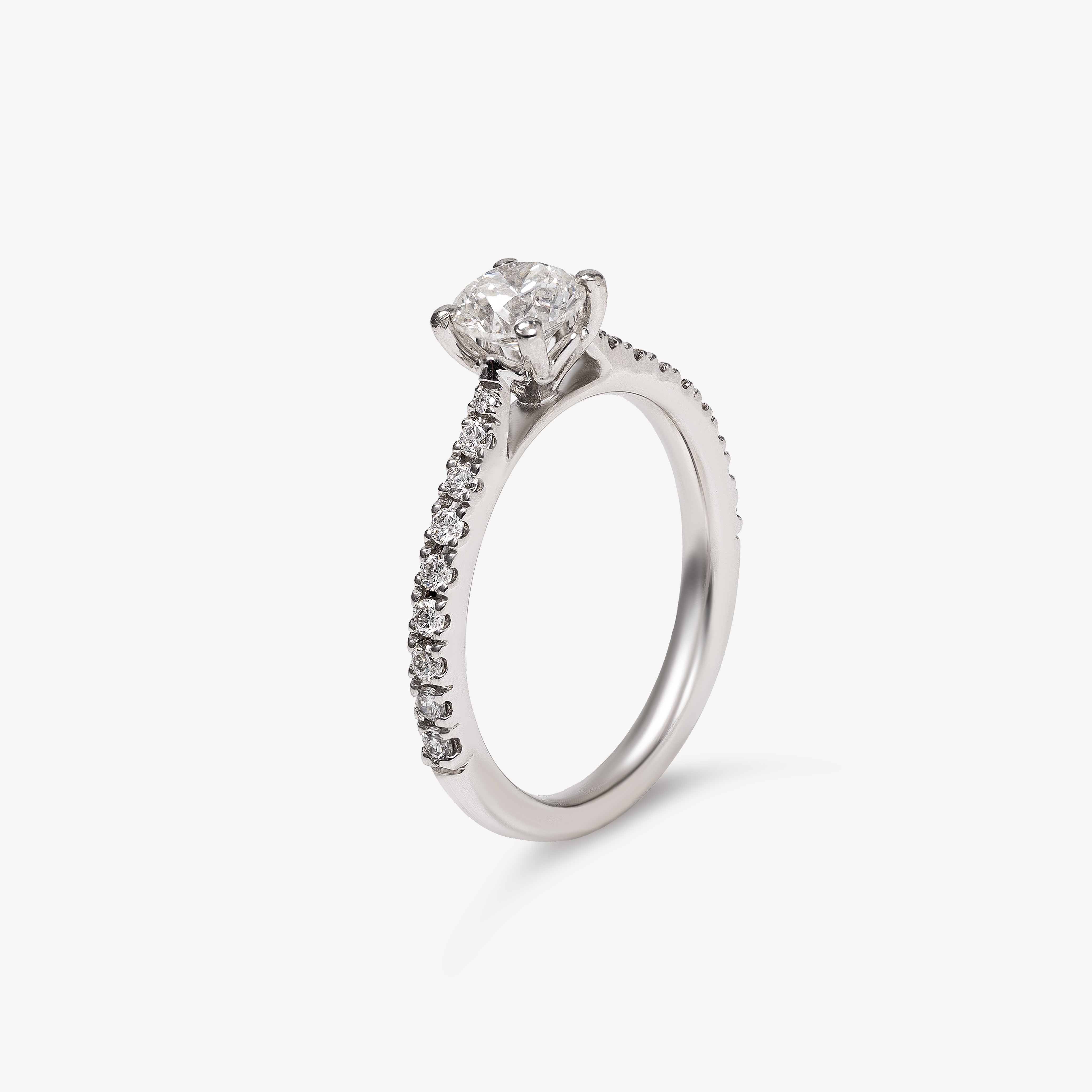 Inel de logodna din platina cu diamant 0.50 ct - Certificat GIA