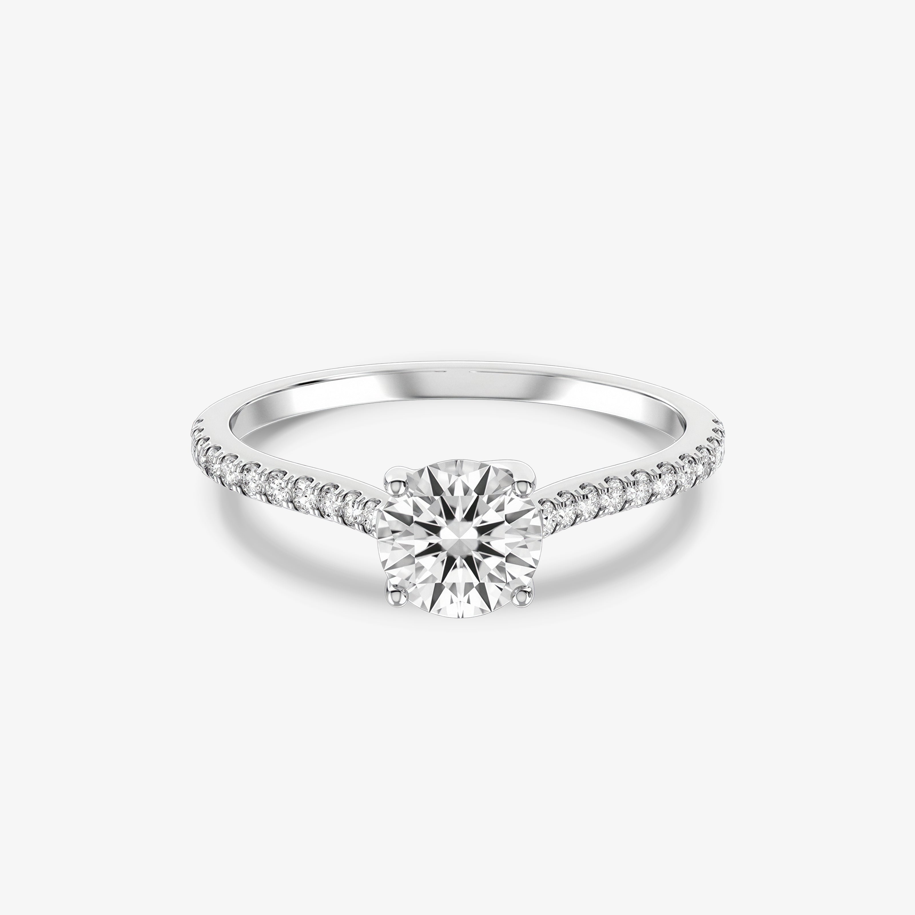 Inel de logodna Tulip din Aur 18k cu diamant 0.70 ct - Certificat GIA