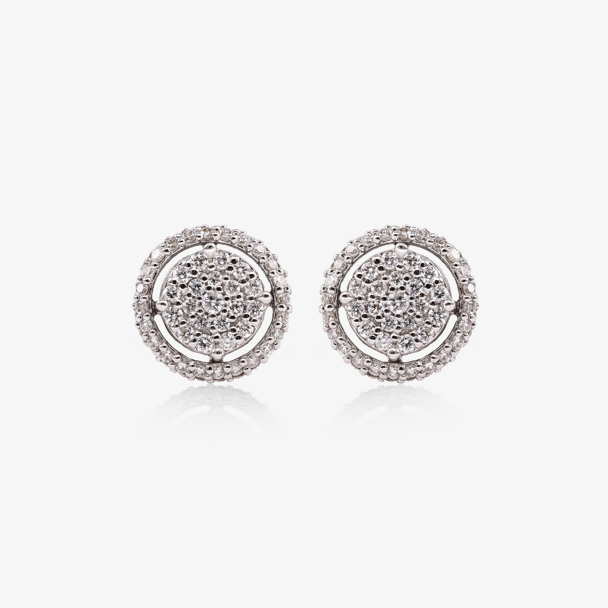 Cercei aur 18k cu diamante 0.78 ct