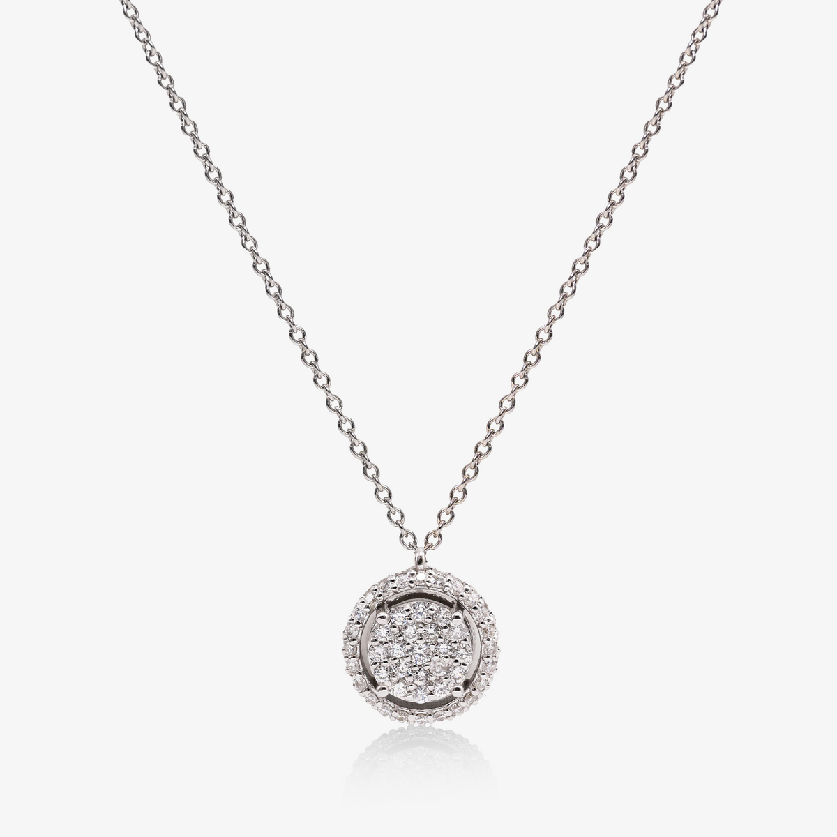 Colier aur 18k cu diamante 0.38 ct