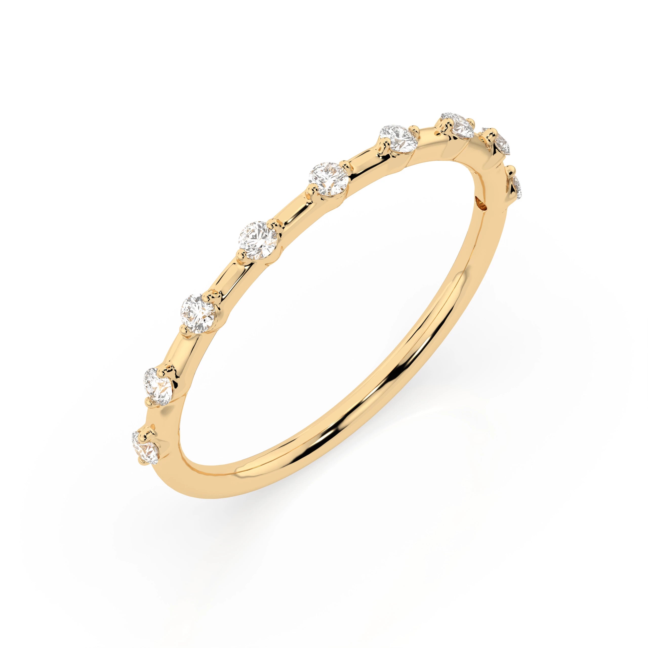 Inel din Aur cu Diamante Rotunde Briliant 0.18 CT