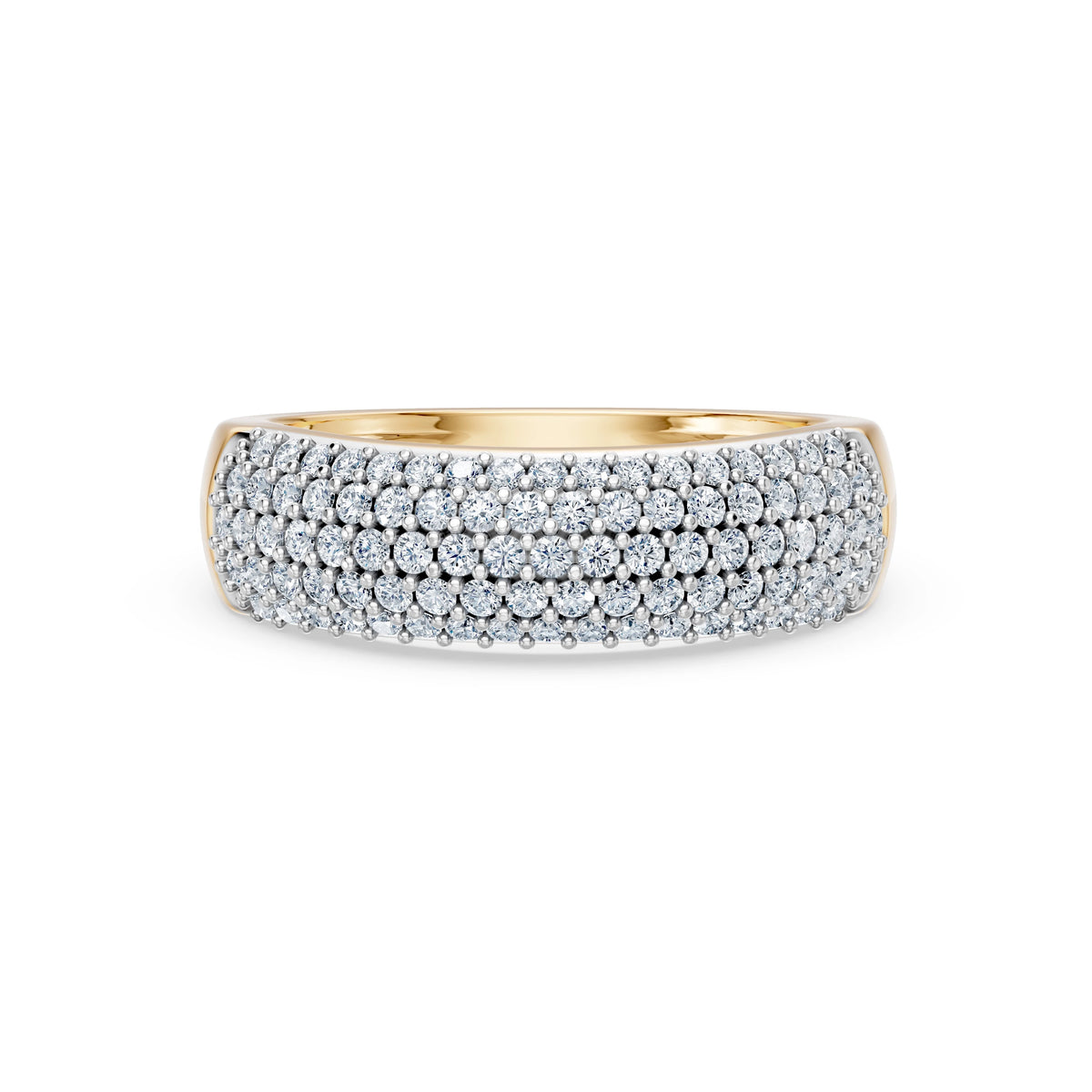 Inel din Aur cu Diamante, Forma Rotund Briliant, 0,71 CT