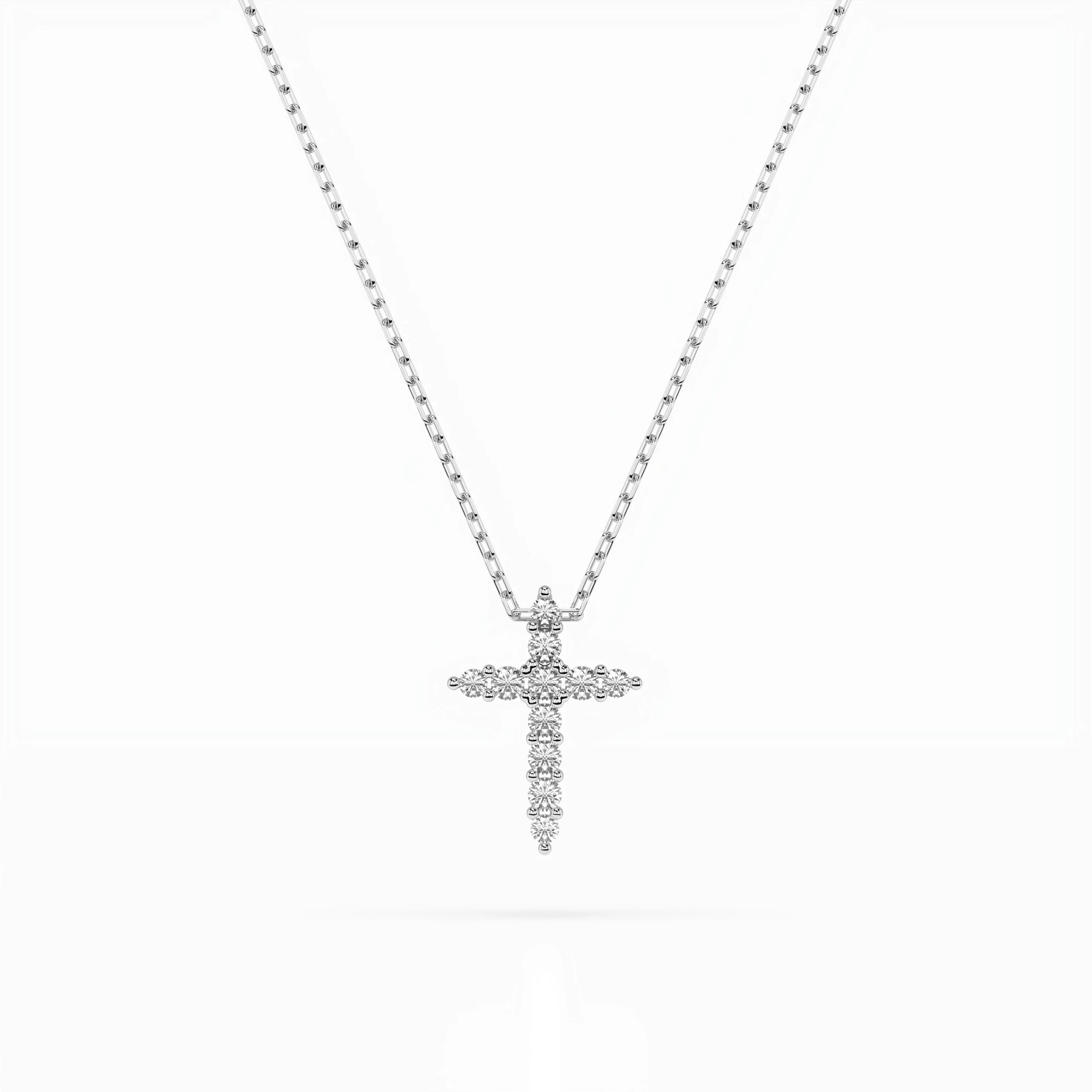 Colier din Aur cu Diamante Rotunde Briliant 0.09 CT