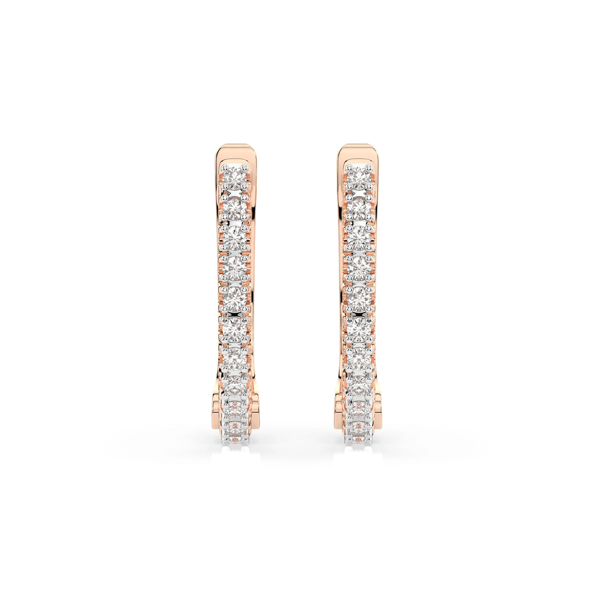 Cercei din Aur cu Diamante Rotunde Briliant 0.18 CT