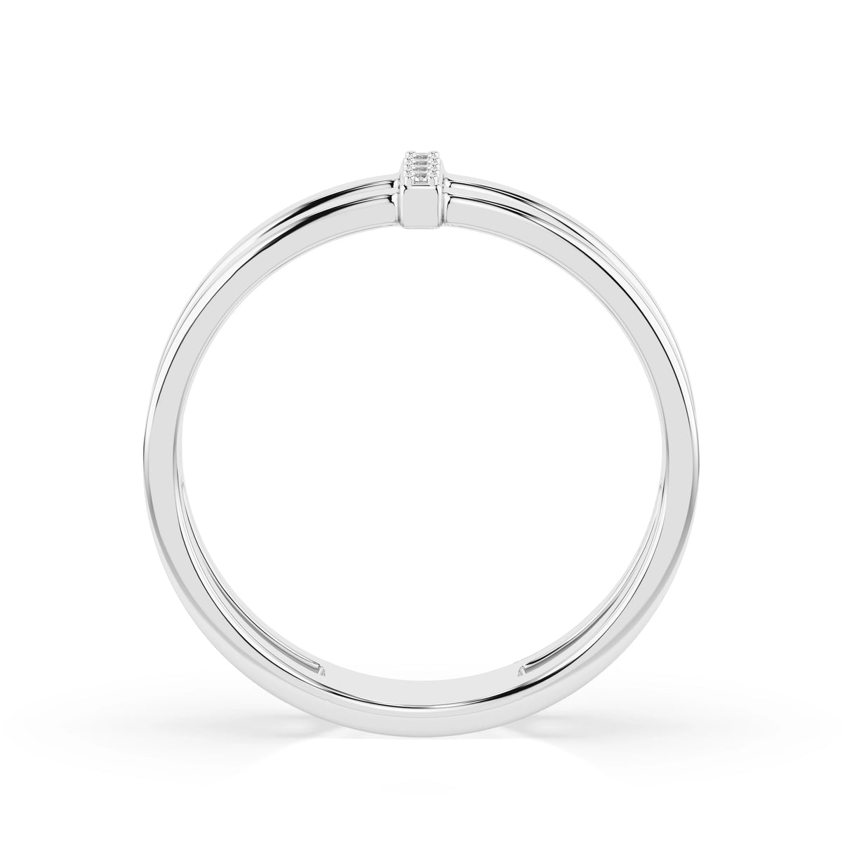 Inel din Aur cu Diamante, Forma Rotund Briliant, 0,04 CT