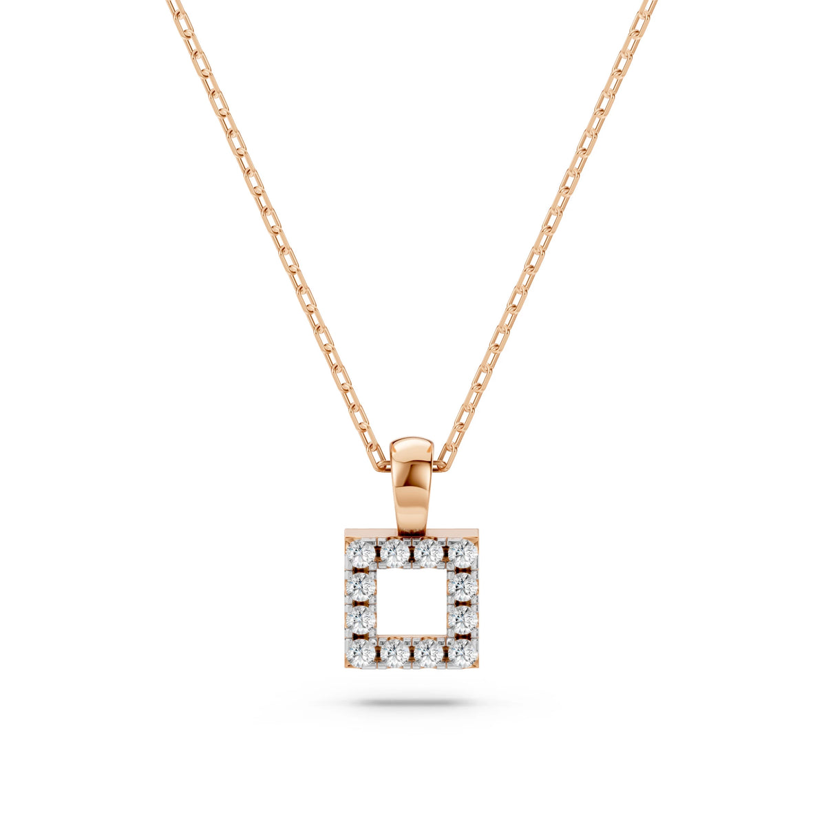 Colier din Aur cu Diamante Rotunde Briliant 0.06 CT