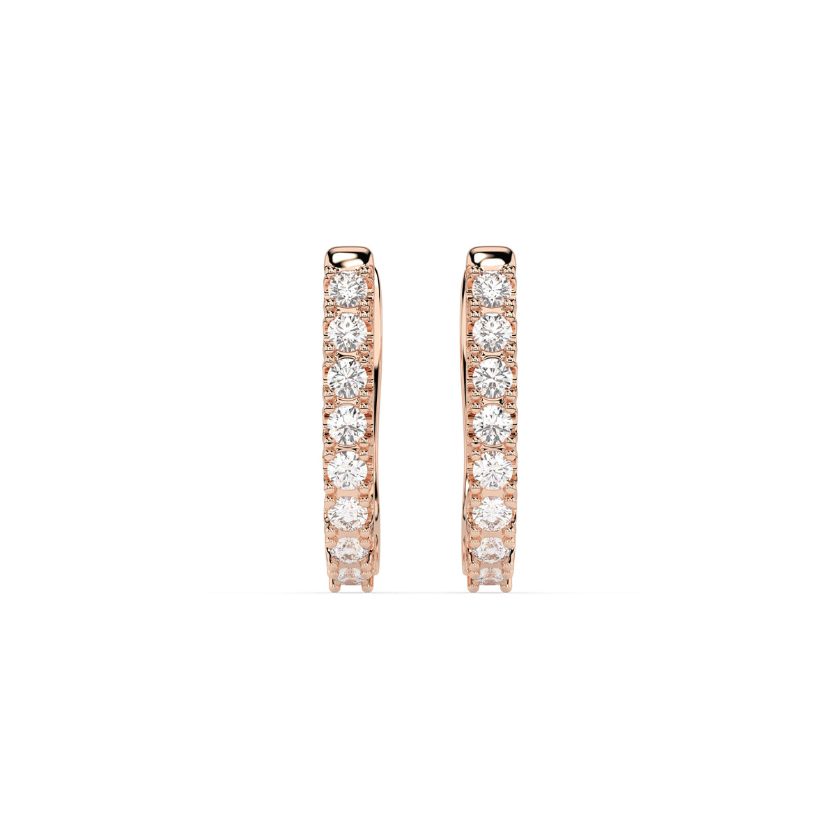Cercei din Aur cu Diamante Rotunde Briliant 0.32 CT