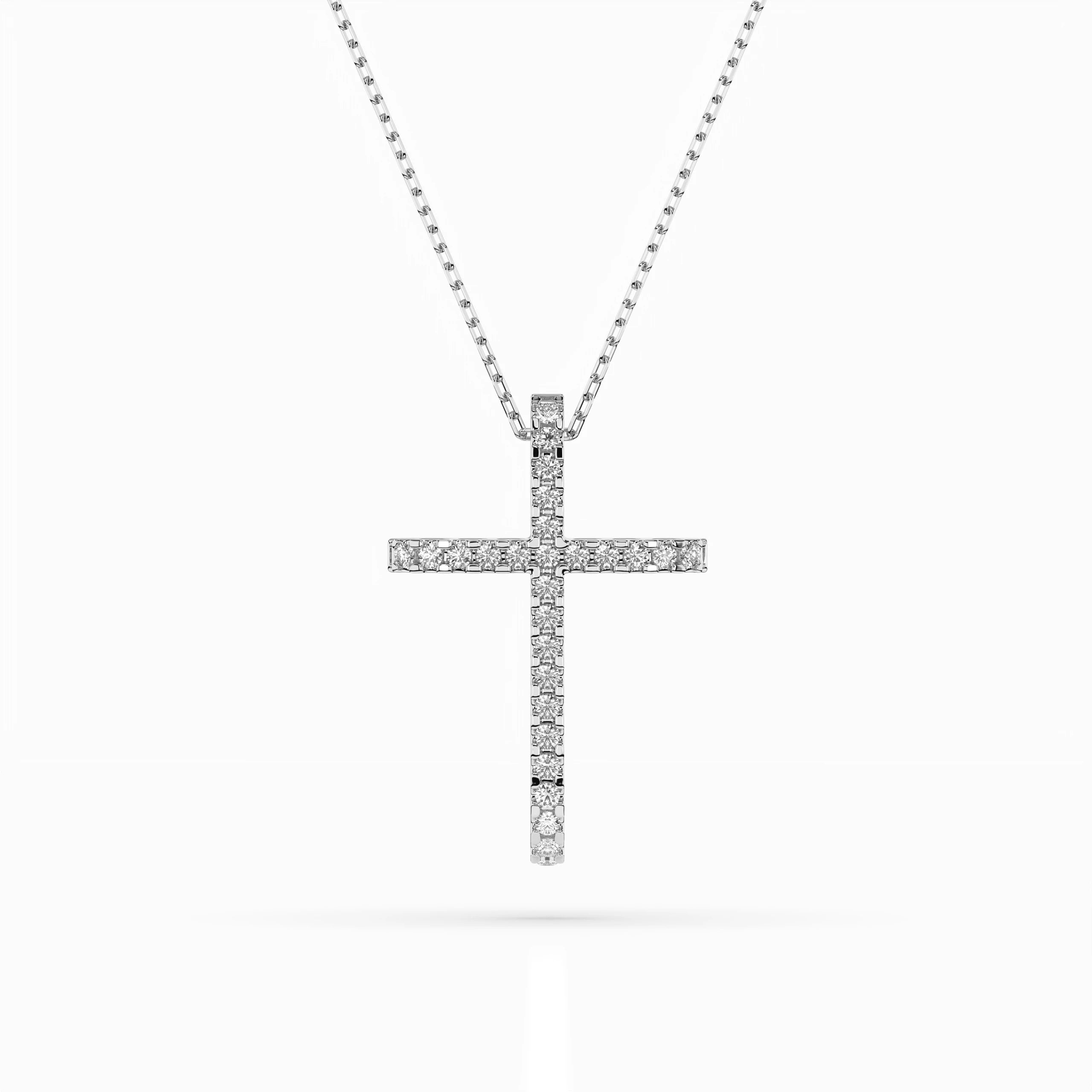 Colier din Aur cu Diamante Rotunde Briliant 0.14 CT
