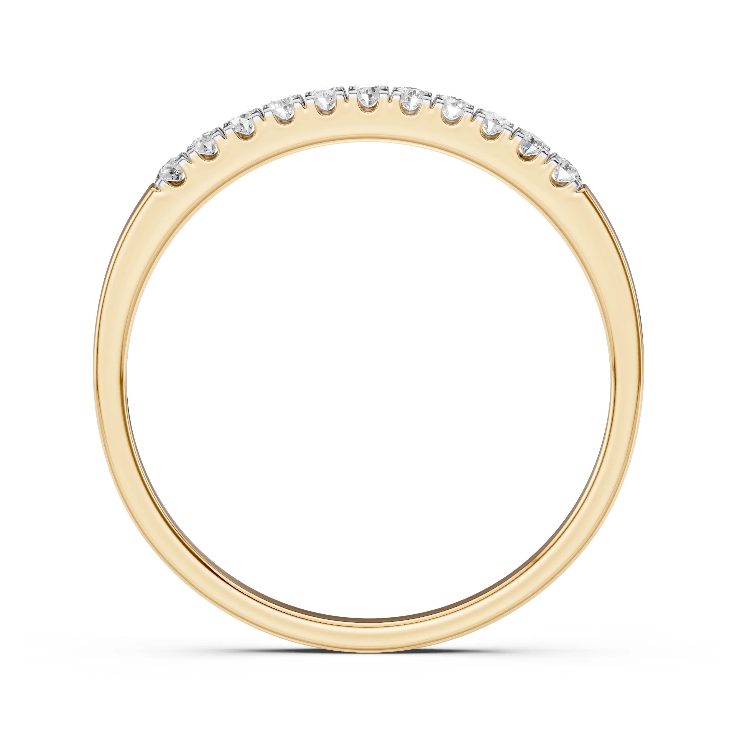 Inel din Aur cu Diamante Rotunde Briliant 0.11 CT