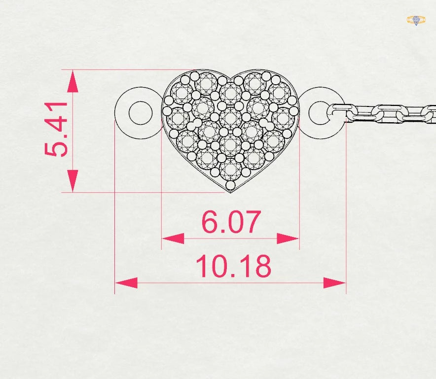 Brățară din Aur cu Diamante Rotunde Briliant 0.09 CT