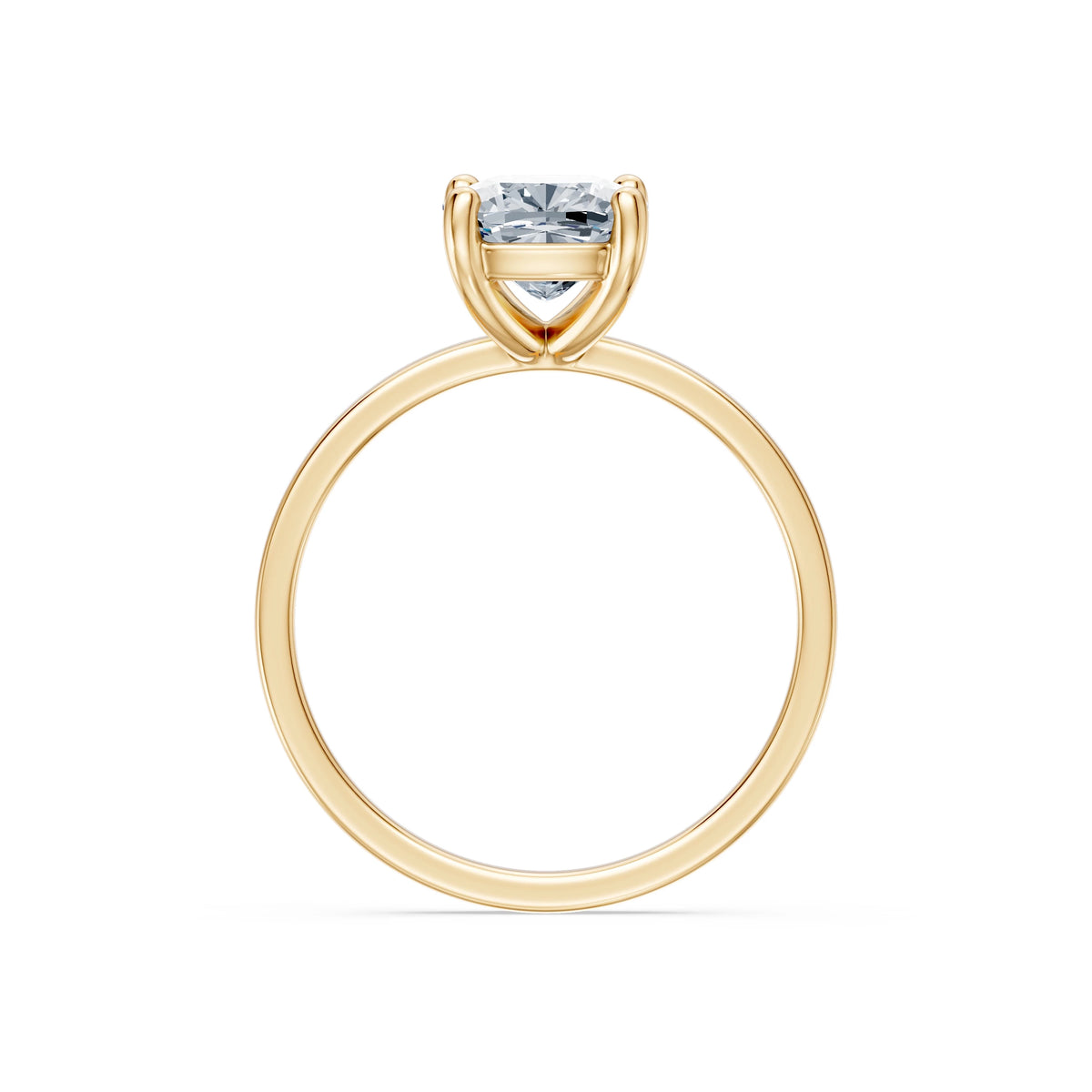 Inel de Logodnă Solitaire din Aur, Diamant Cushion 2,00 CT