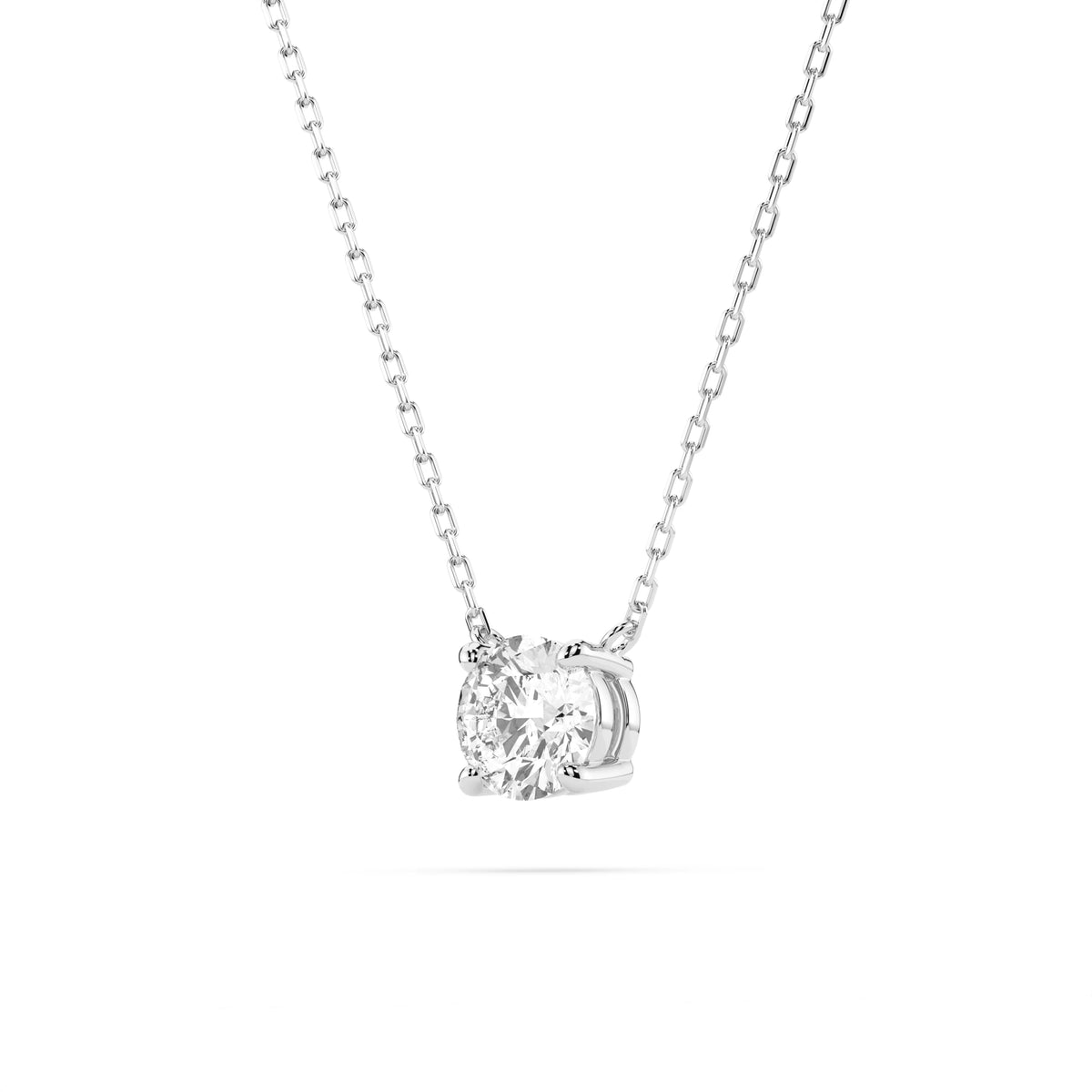 Colier din Aur cu Diamant, Forma Rotund Briliant, 0,30 CT