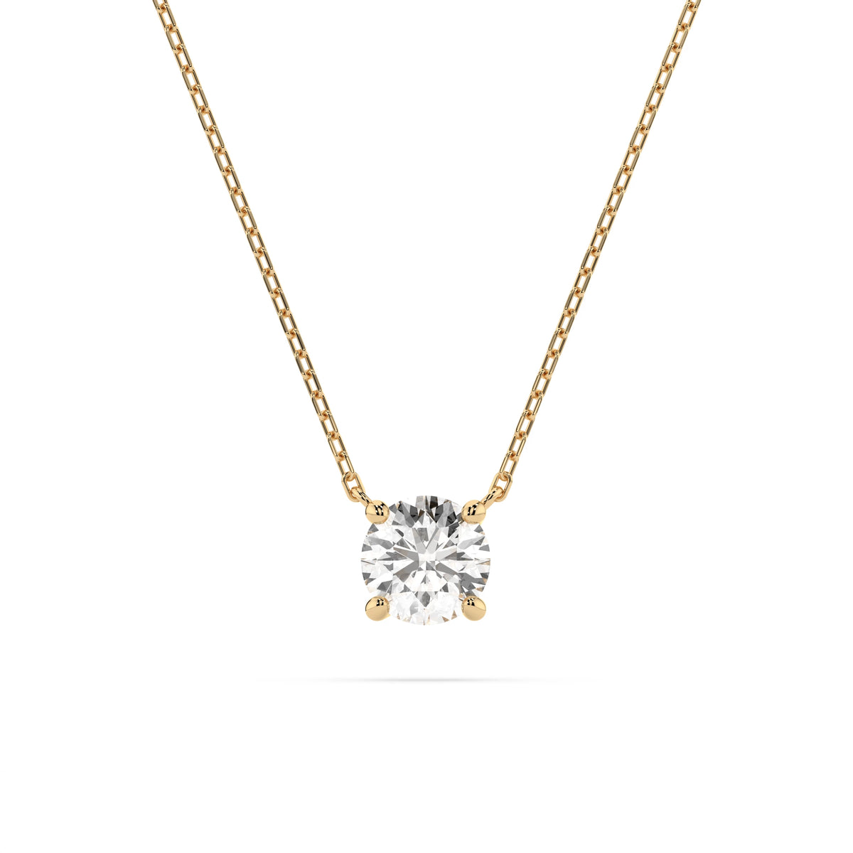 Colier din Aur cu Diamant, Forma Rotund Briliant, 0,30 CT