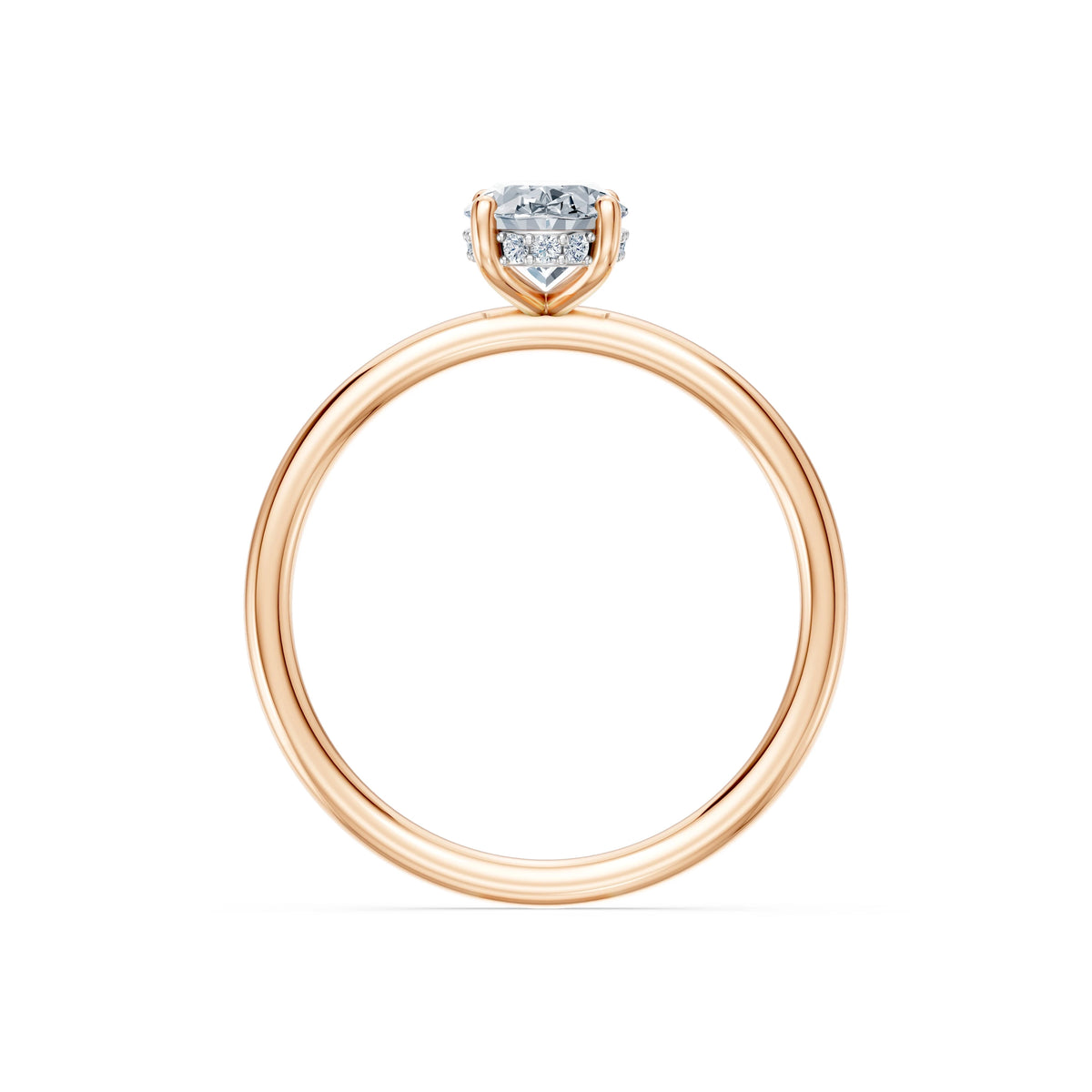 Inel de Logodnă Solitaire din Aur, Diamant Oval 1,00 CT