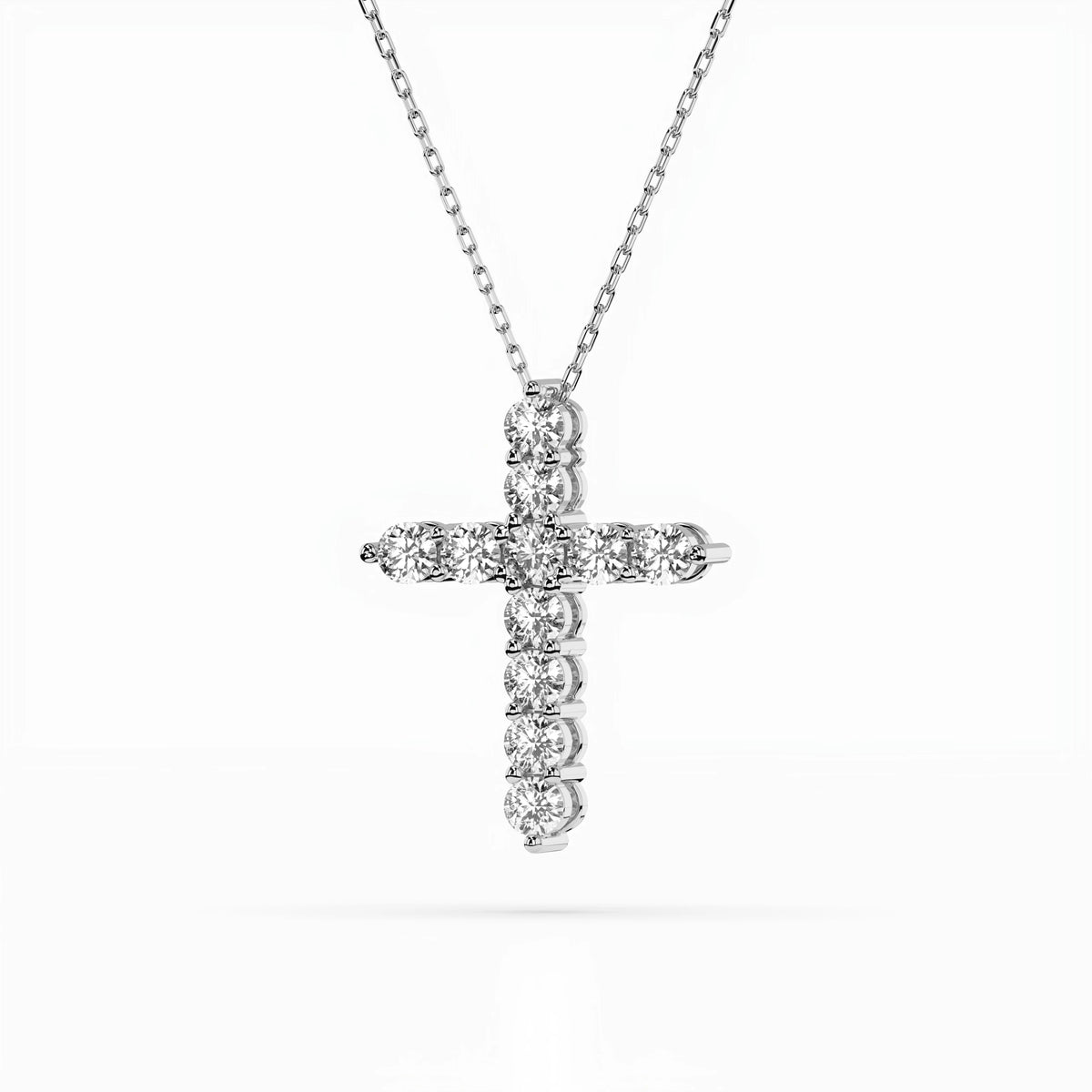 Colier din Aur cu Diamante, Forma Rotund Briliant, 1,10 CT
