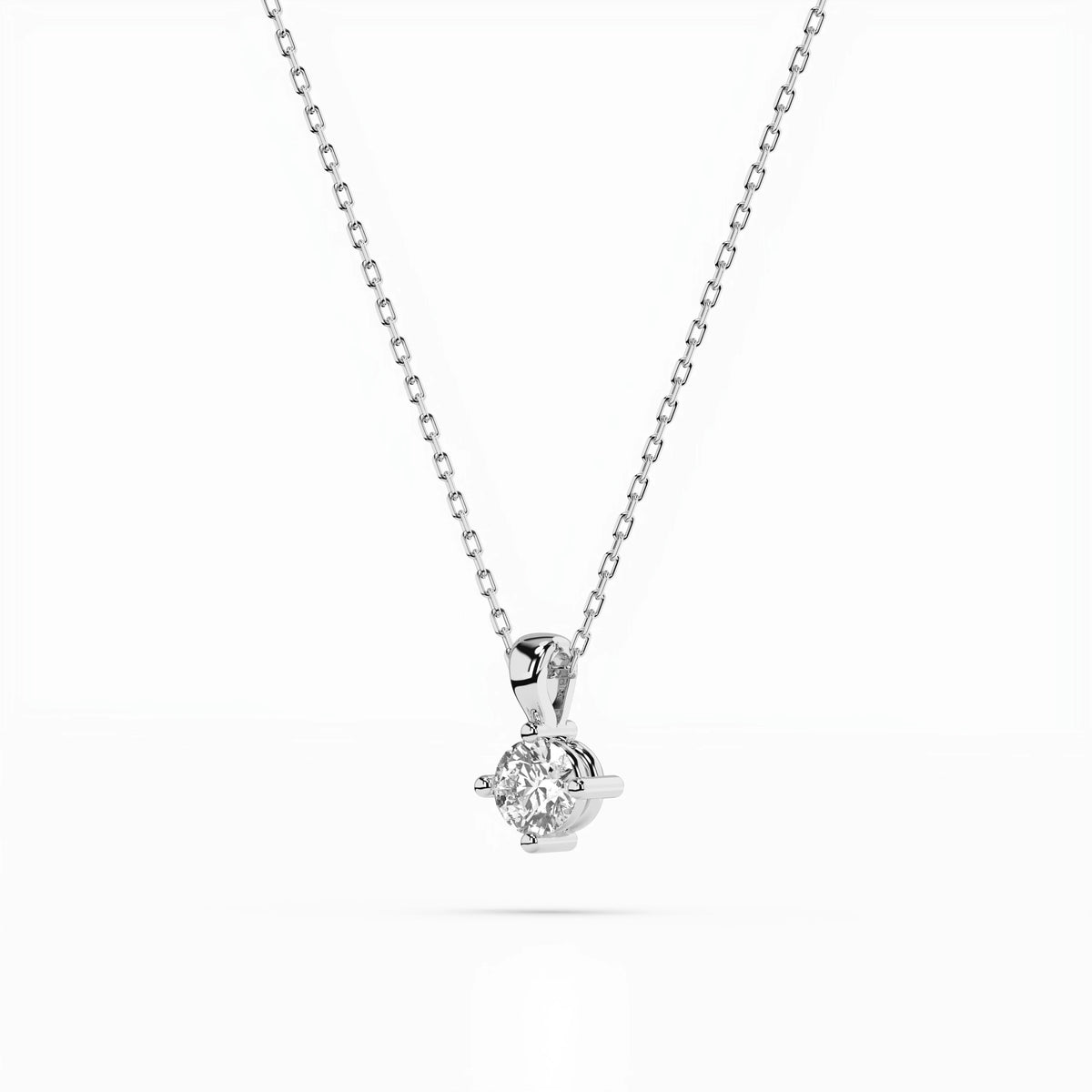 Colier din Aur cu Diamant, Forma Rotund Briliant, 0,10 CT