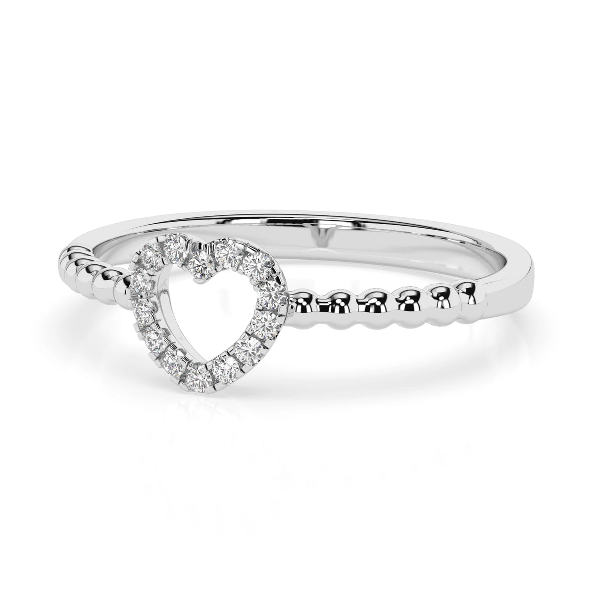 Inel din Aur cu Diamante, Forma Rotund Briliant, 0,07 CT