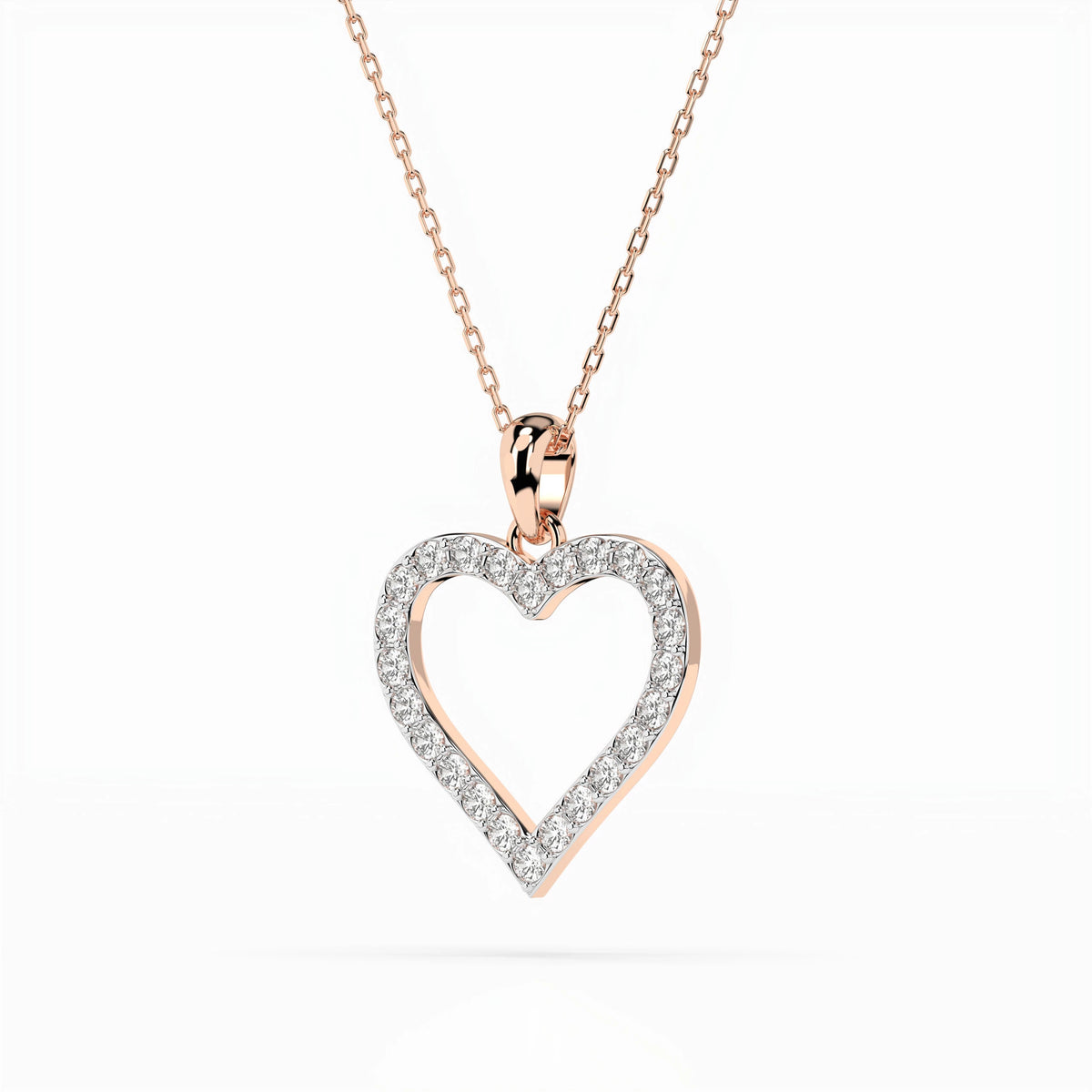 Colier din Aur cu Diamante, Forma Rotund Briliant, 0,31 CT