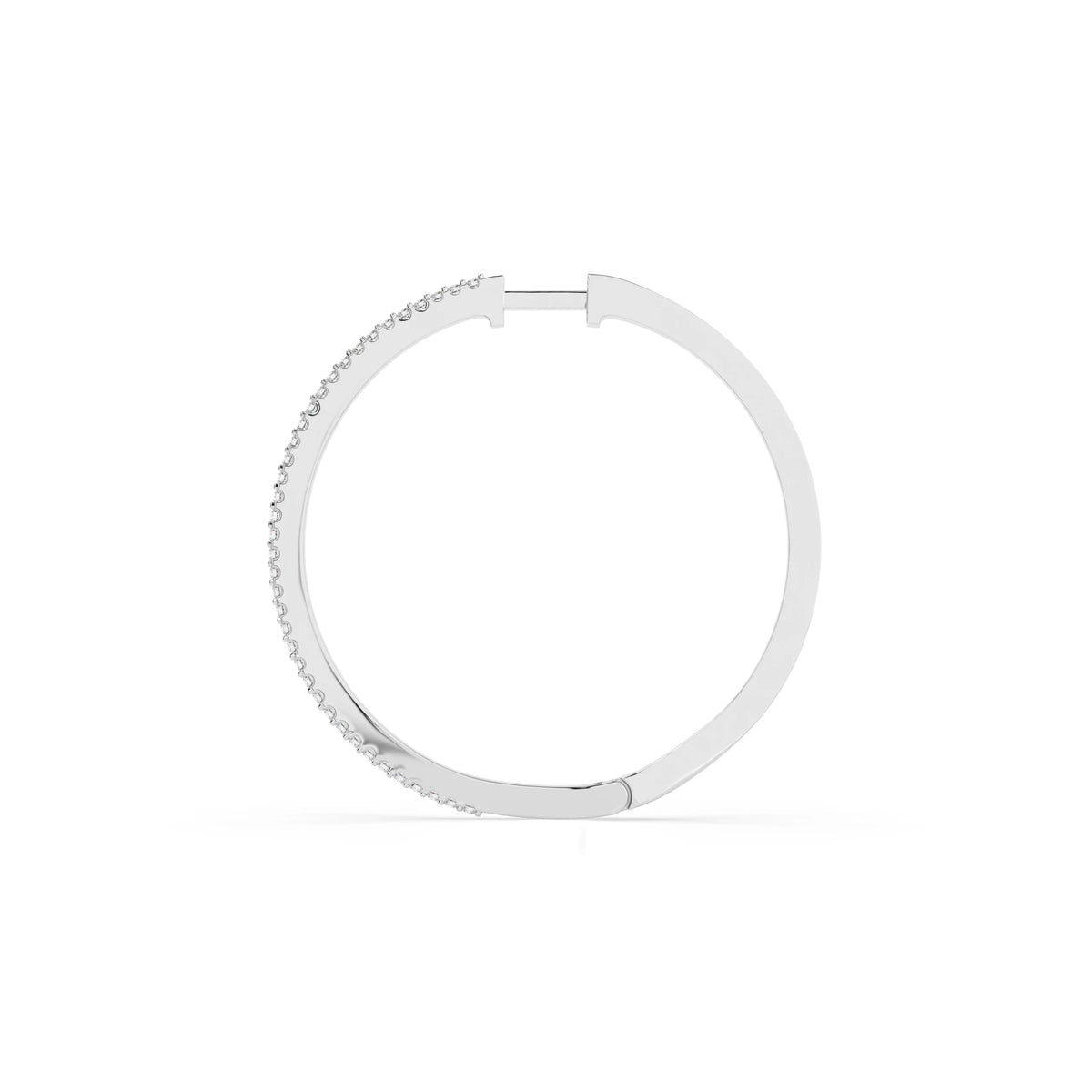 Cercei din Aur cu Diamante, Forma Rotund Briliant, 0,38 CT